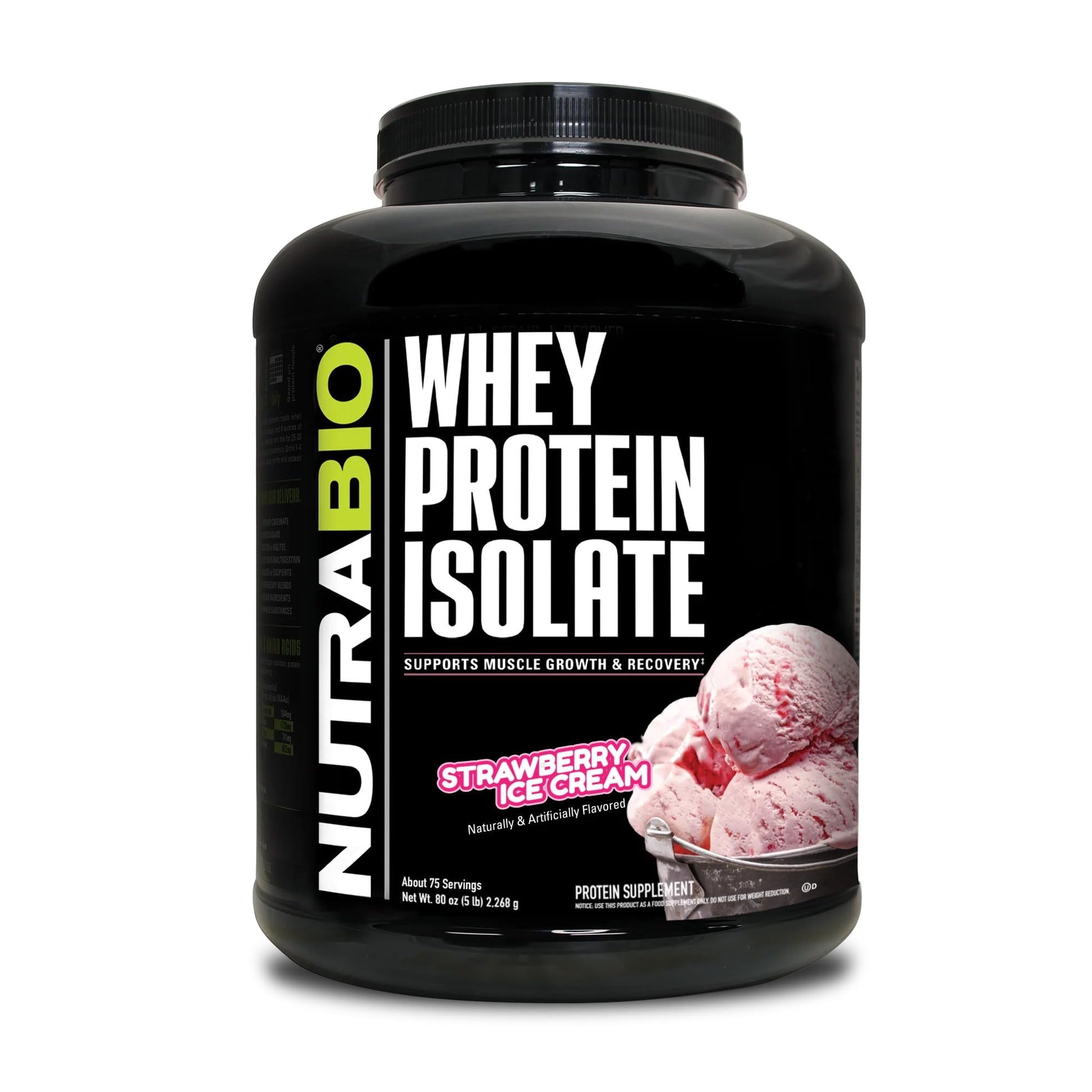 NutraBio Whey Protein Isolate Supplement – 25g of Protein Per Scoop with Complete NutraBio uk supplements