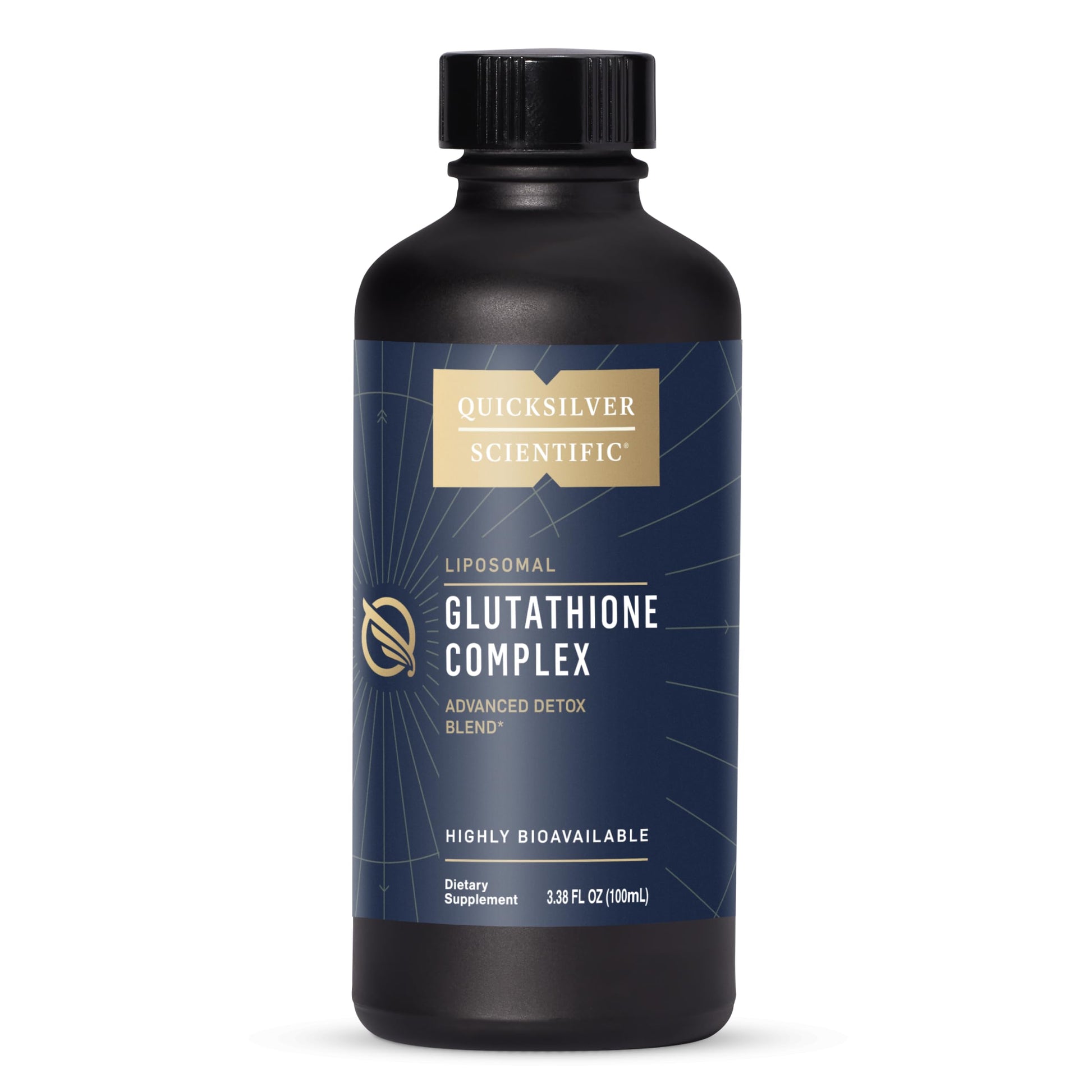 Quicksilver Scientific Glutathione Complex - Superior Absorption Antioxidant Supplement with Liquid Glutathione & Milk Thistle - Vitamin B Complex - Supplement for Daily Use (3.38 fl oz) Quicksilver Scientific uk supplements