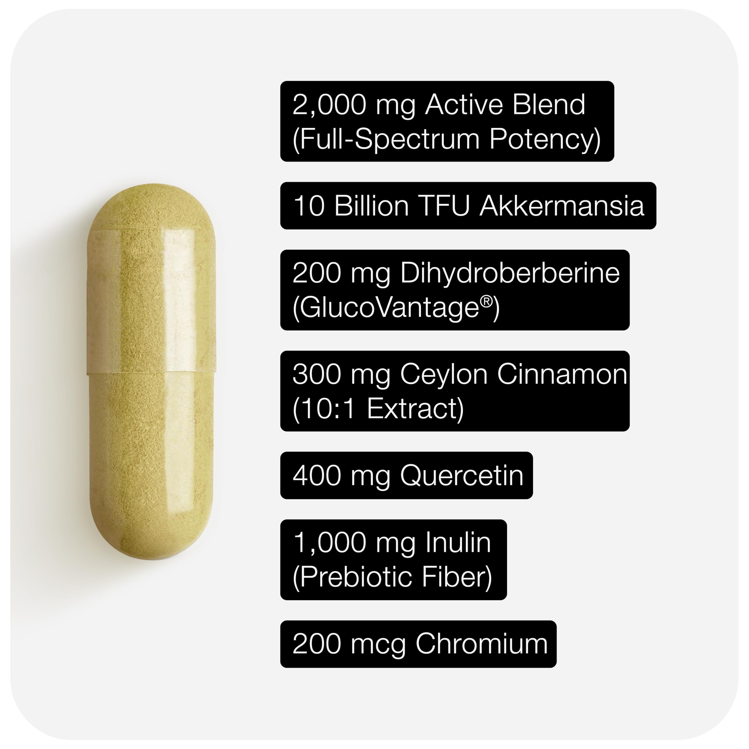 Toniiq GLP-1 Support — with Clinically Studied, Patented GlucoVantage® Dihydroberberine and Akkermansia — Appetite and Fullness Support — 120 Capsules (60-Day Supply) Toniiq uk supplements