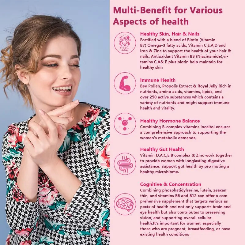 Methylated Multivitamin for Women Gummies，Inositol, Folate, Vitamins A C D3 E B12 K2, Herbal & Mineral Blend, Daily Vegan Gummy MOSEA ELEMENTS uk supplements