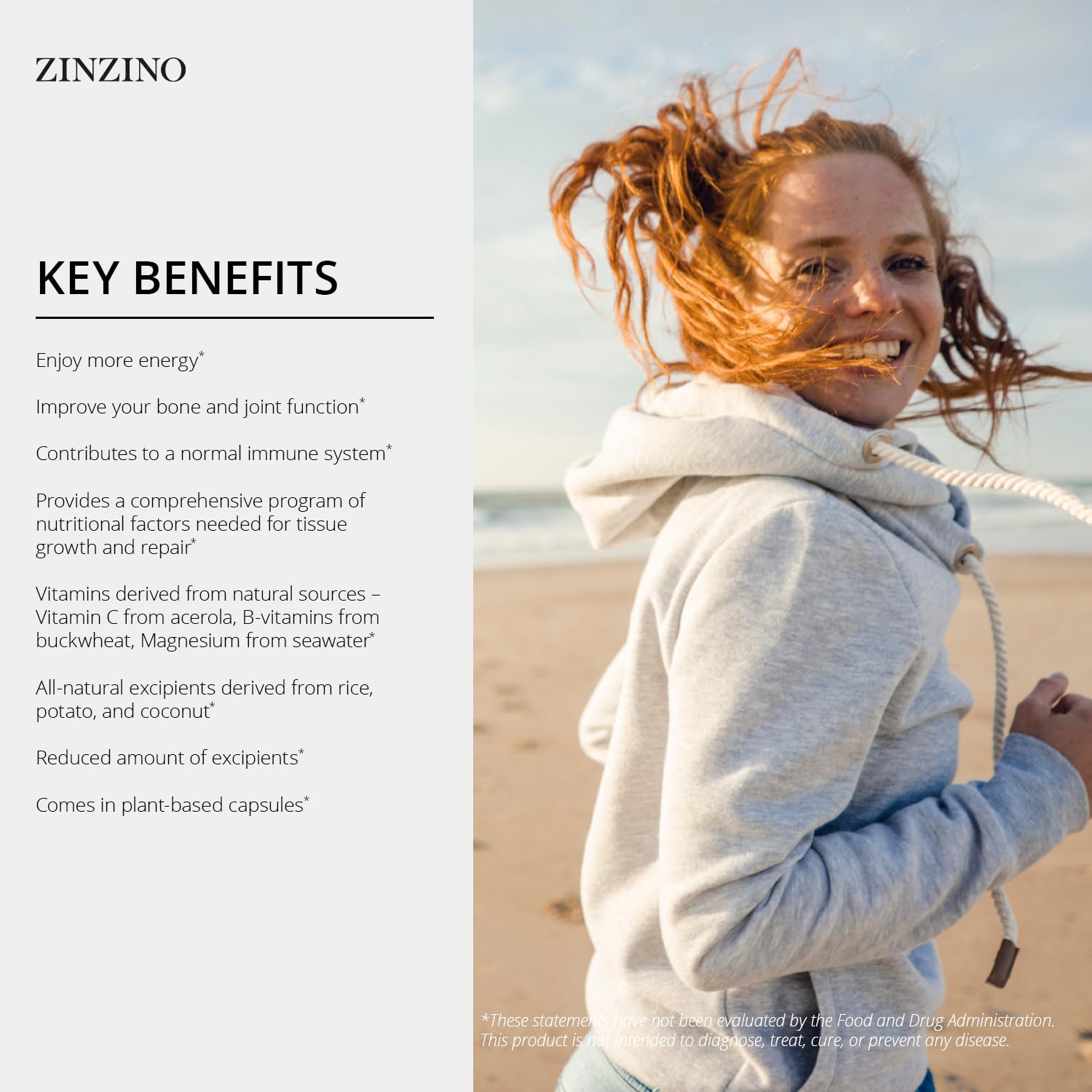 Zinzino Xtend + - Multi Immune Supplement - Essential Vitamins, Minerals & Vitamin C for Immune Support, Energy & Focus - 60 Capsules ZINZINO uk supplements