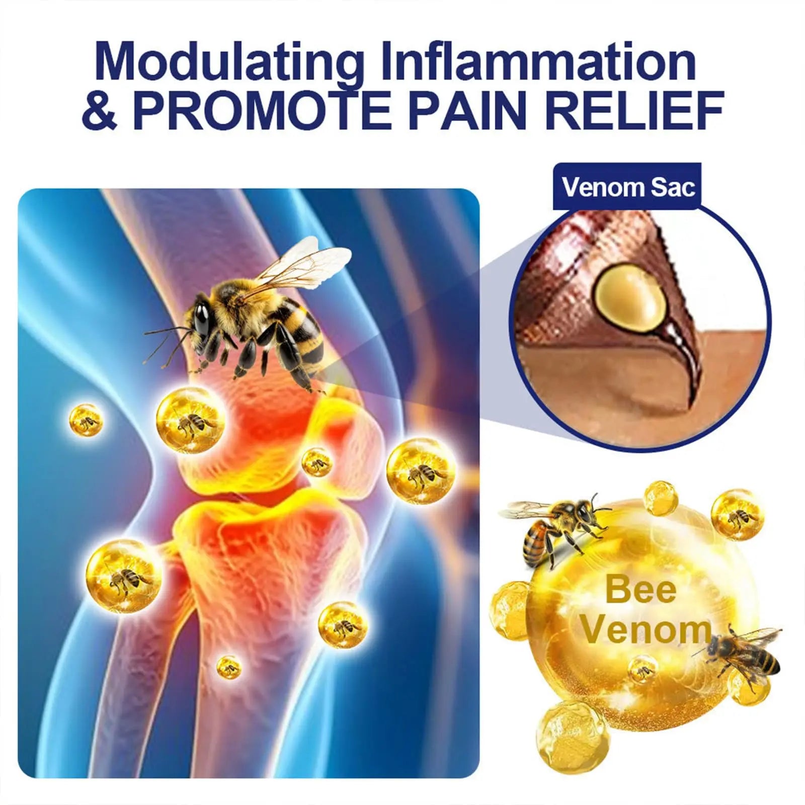 Luhaka Botulinum Toxin & Bee Venom Pain-Relief Bone Healing Cream,Bee Venom Cream,Effectively improve joint mobility (1PC) Luhaka uk supplements