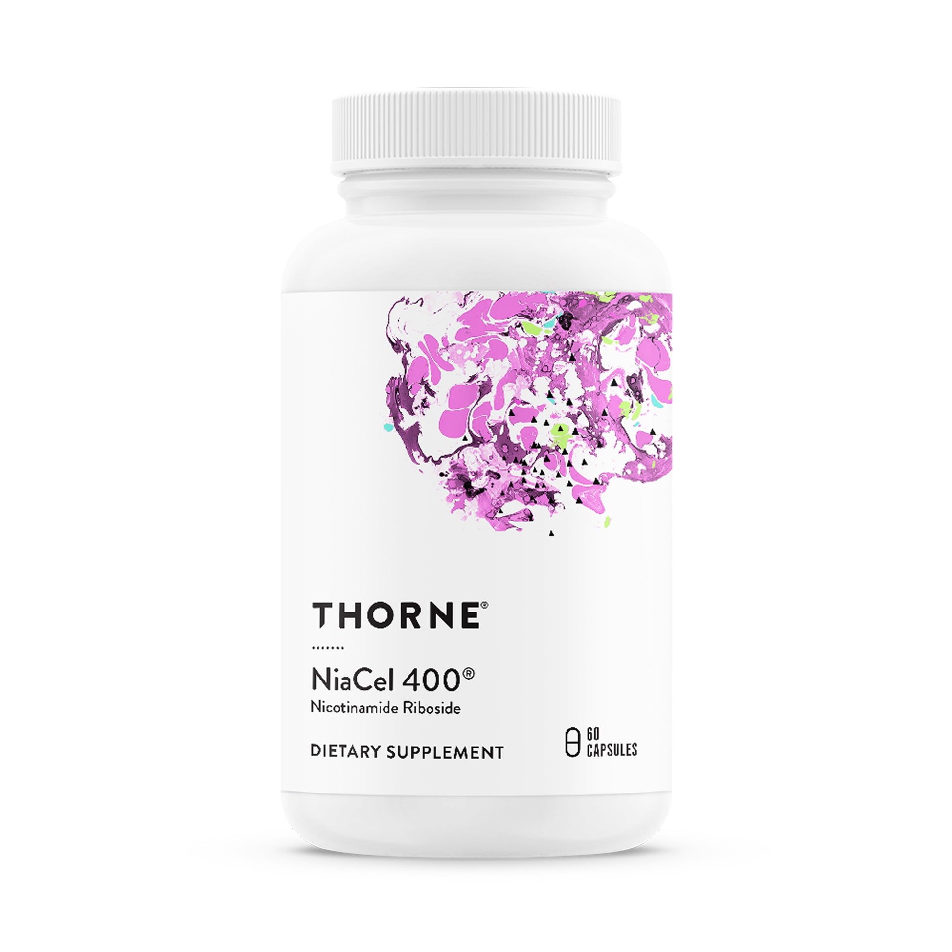 THORNE - NiaCel 400 - NAD Supplement - Nicotinamide Riboside - Support Healthy Aging, Cellular Energy Production & Sleep-Wake Cycle* - NSF Certified for Sport - Gluten Free - 60 Servings THORNE uk supplements
