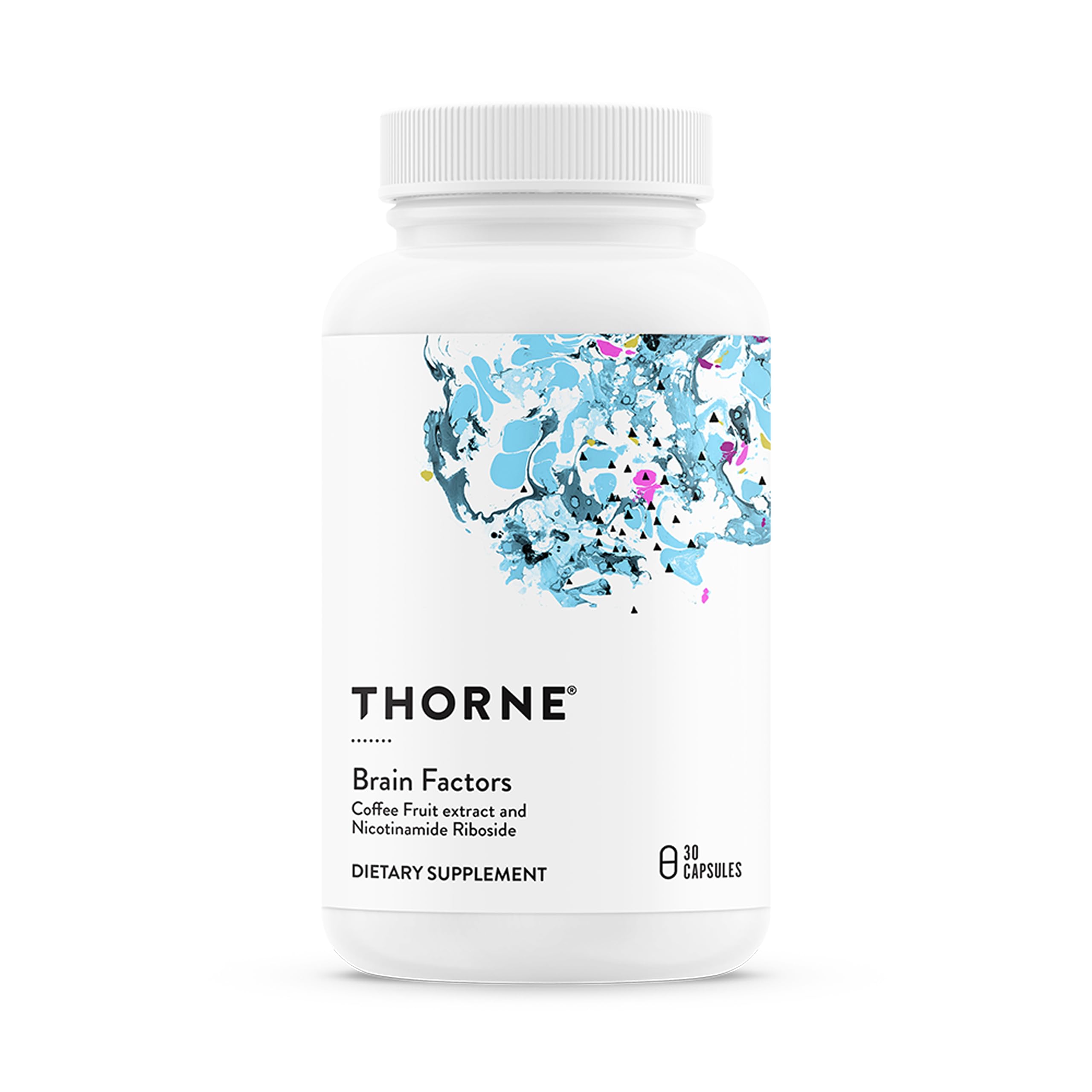 THORNE - Brain Factors - Brain Health Supplement with Nicotinamide Riboside, Coffee Fruit Extract & Betaine Anhydrous - Supports Learning, Memory & Cognition* - 30 Servings THORNE uk supplements