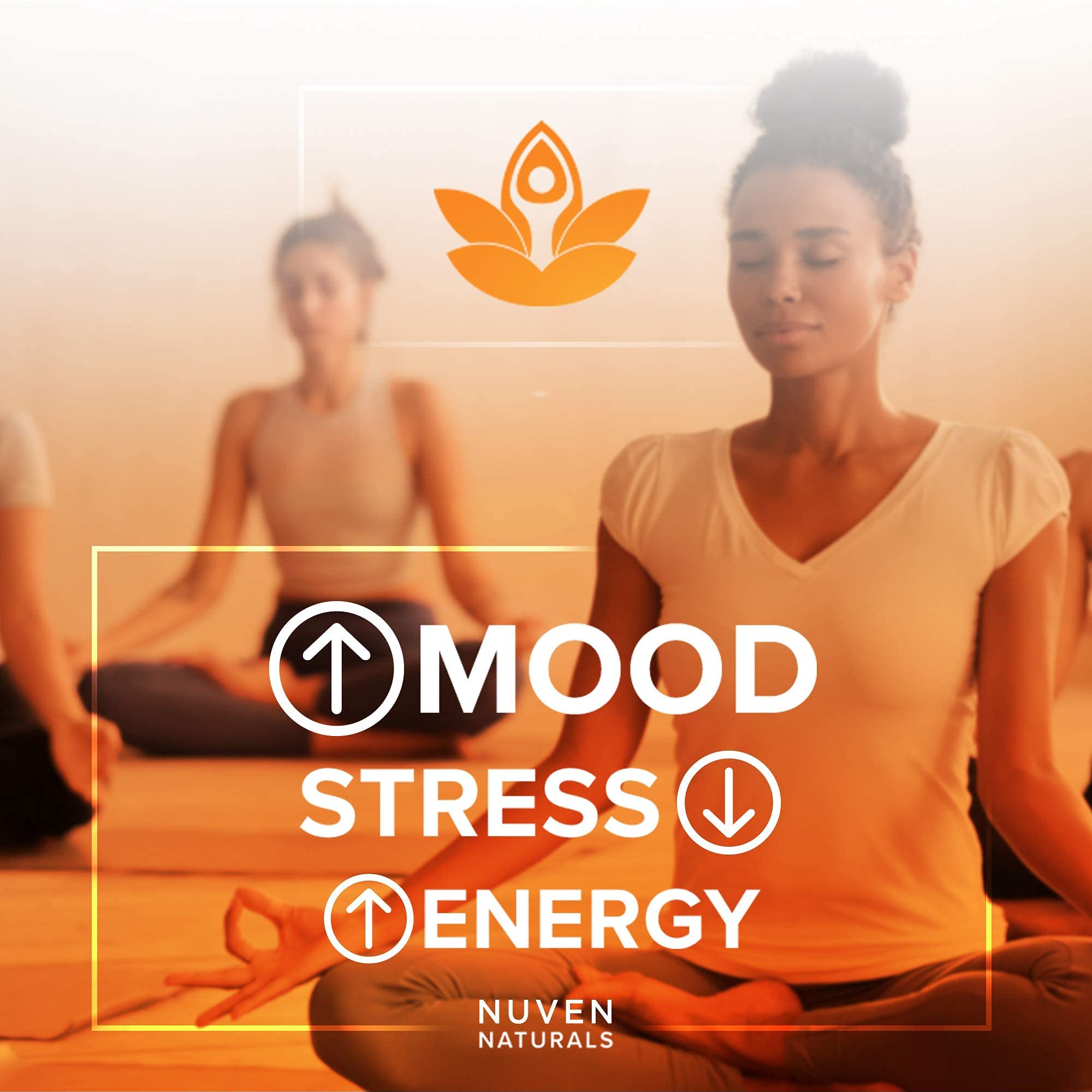 Nuven Naturals Adrenal Support - Cortisol Manager & Adrenal Support Supplements with Ashwagandha Extract, Rhodiola Rosea, Holy Basil to Help Stress, Fatigue & Energy | Adaptogens | 90 Capsules Nuven Naturals uk supplements