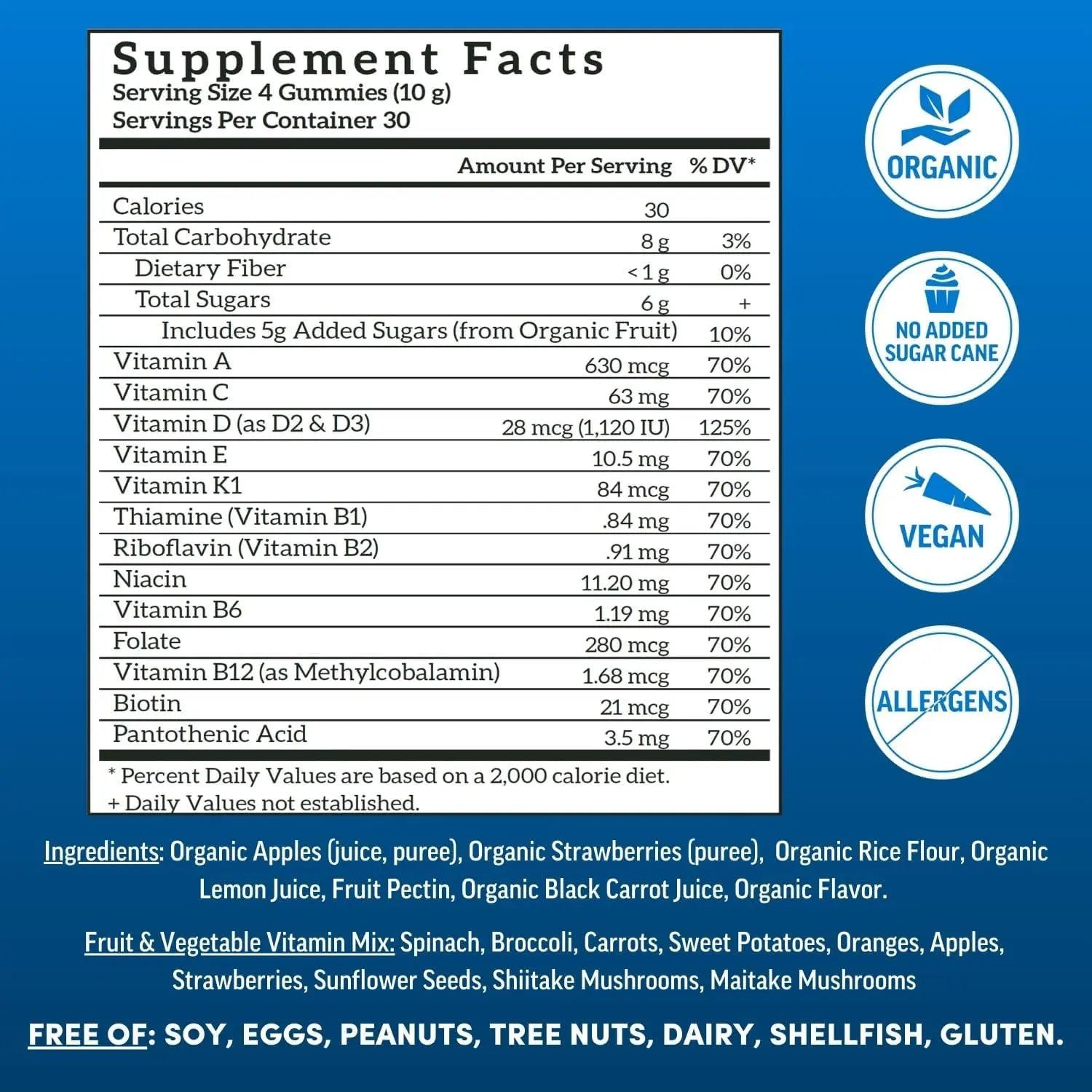 Llama Naturals Multivitamin for Men, Vegan, Organic Gummies with Vitamin D, C and K, Men's Real Fruit Gummy Vitamins Llama Naturals uk supplements