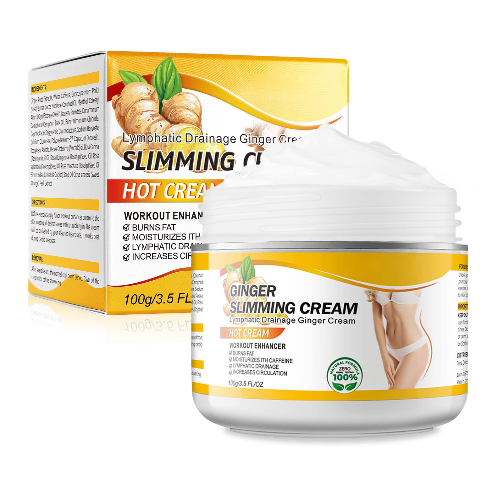 VOGSIG Anti Cellulite Slimming Cream Gel, Hot Cream, Ginger Fat Burning Weight Loss Full VOGSIG uk supplements
