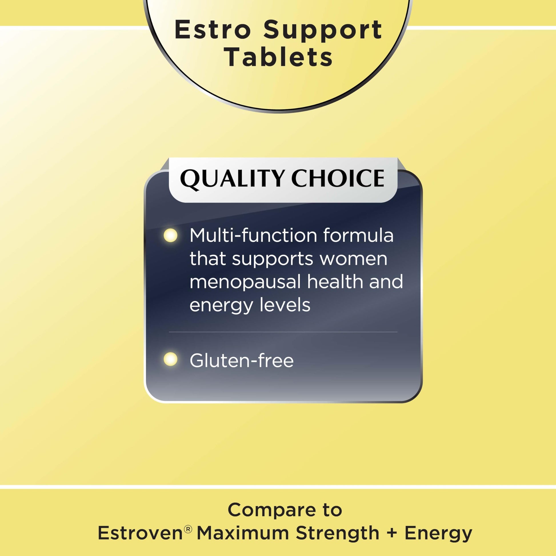 Quality Choice Estro Support Max + Energy Tablets Menopause Support 30 Count Quality Choice uk supplements