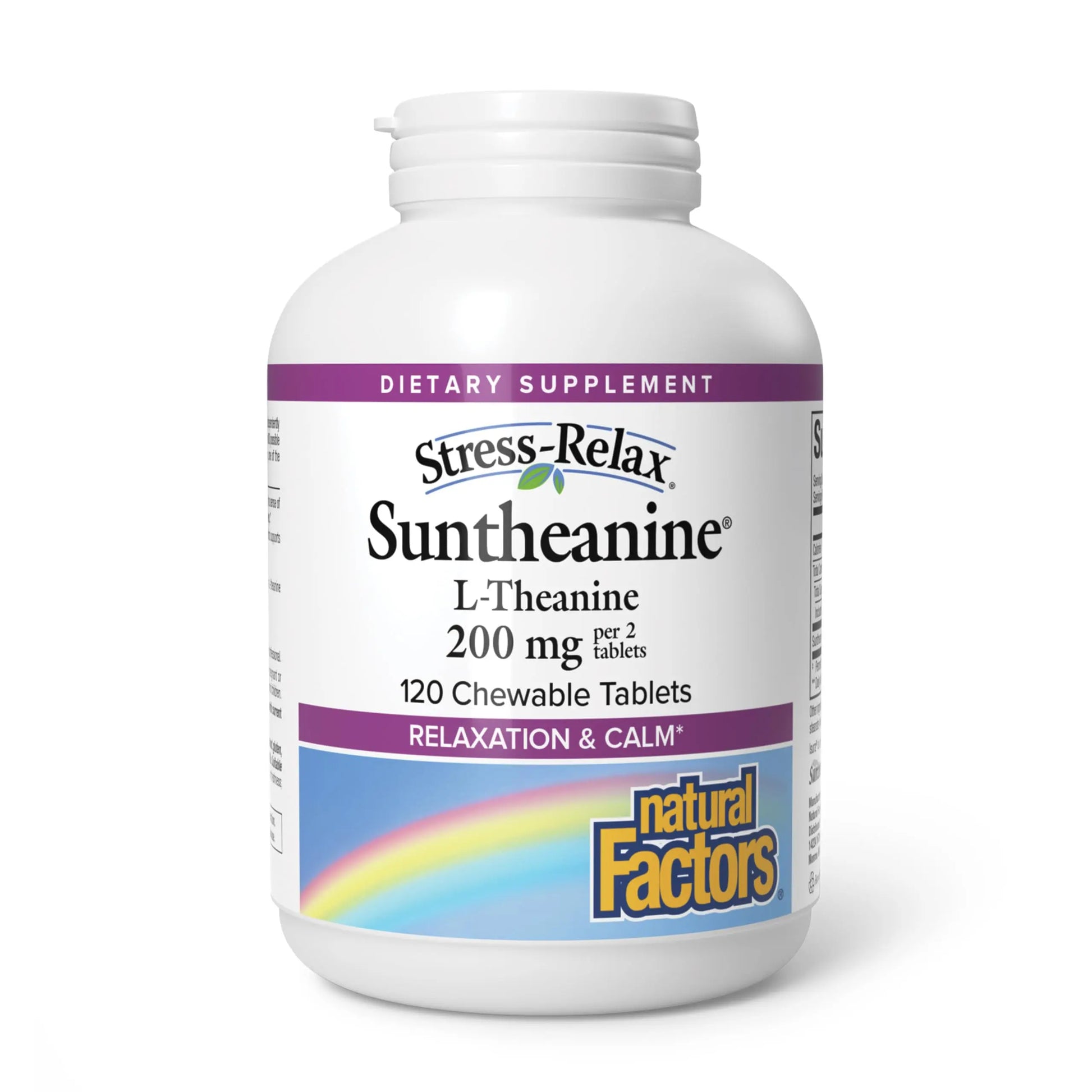 Natural Factors Suntheanine L-Theanine 100 mg - Health Supplement for Calm Outlook - L-Theanine Supplement Supports Relaxing Sleep & Aids Against Drowsiness Natural Factors uk supplements