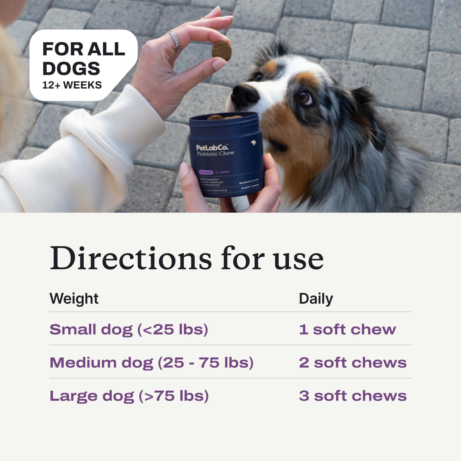 PetLab Co. Probiotics for Dogs, Support Gut Health, Occasional Diarrhea, Digestive Health & Seasonal Allergies - Salmon Flavor - Packaging May Vary - 30 Soft Chews PetLab Co. uk supplements