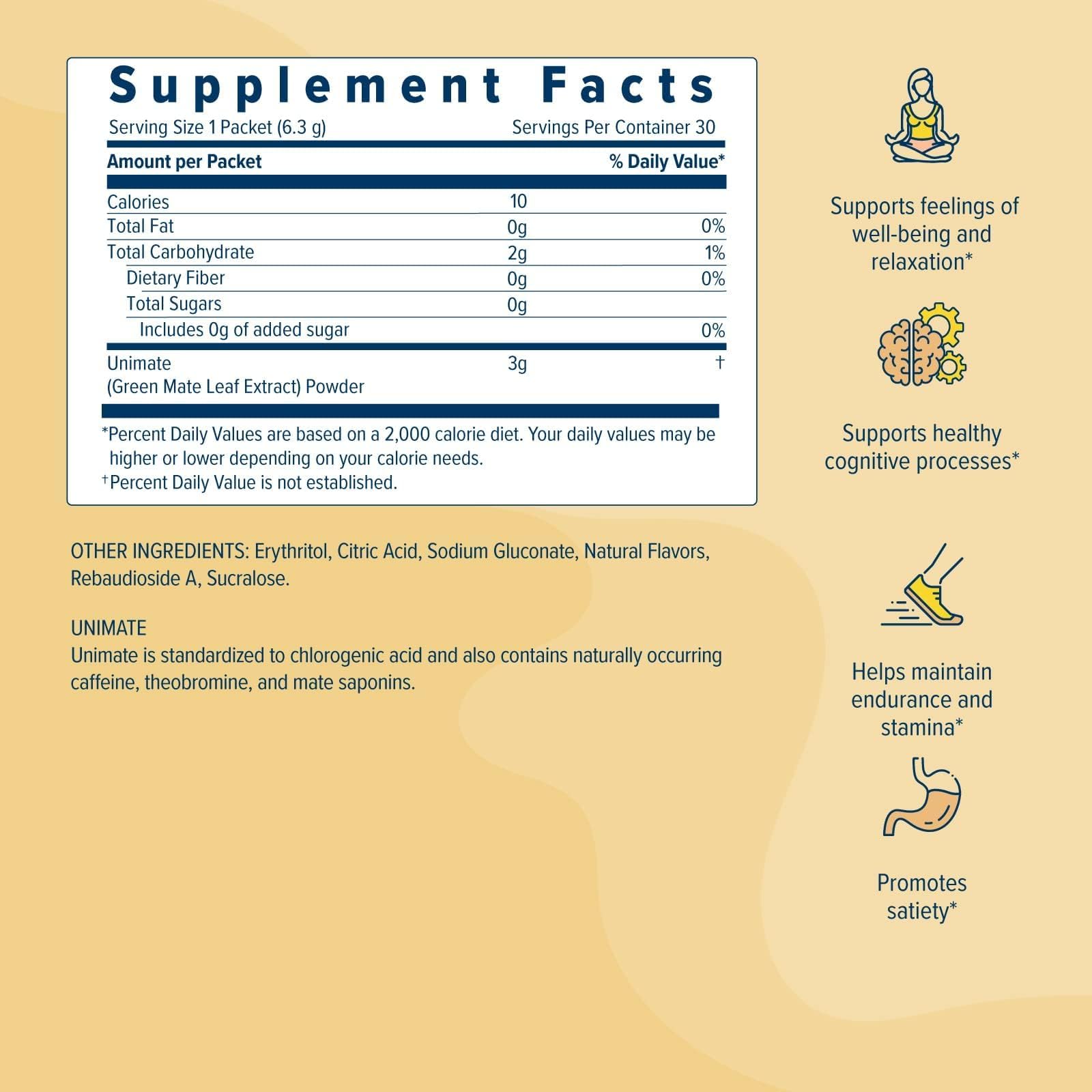 Unicity UNIMATE (Lemon Ginger, 30 Pouches) Unicity uk supplements