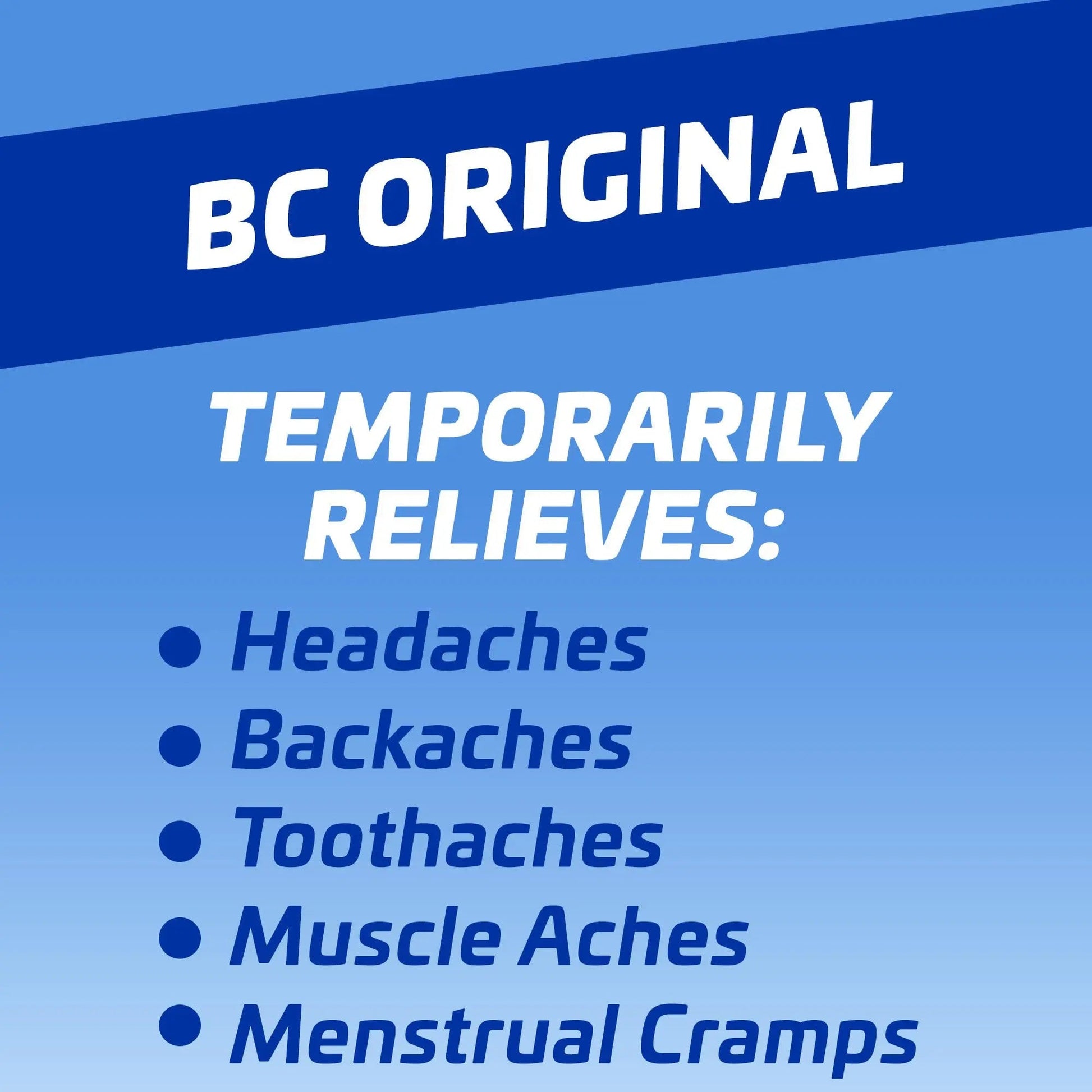 BC Original Headache Relief Powder, Dual-Action Aspirin & Caffeine Dissolve Packs, to Relieve Body Aches, Toothaches & Menstrual Cramps, 50 Count BC uk supplements