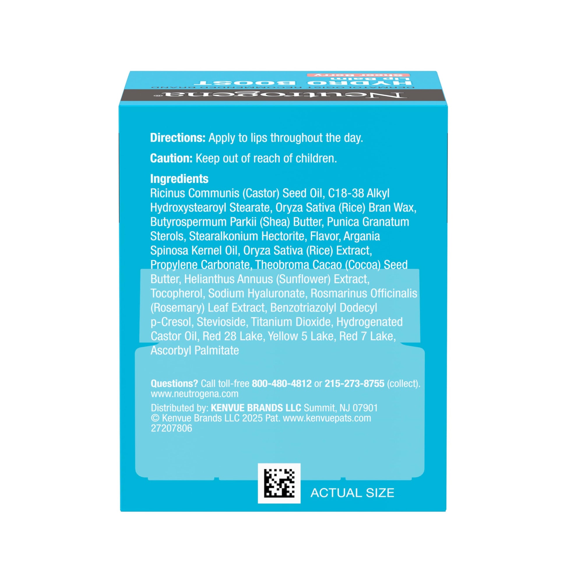 Neutrogena Hydro Boost Hyaluronic Acid Lip Balm, Nourishing Vitamin E Leaves Lips Feeling Hydrated, Sheer Pink Tinted Color with a Sweet Berry Flavor, Sheer Berry, 0.5 oz Neutrogena uk supplements