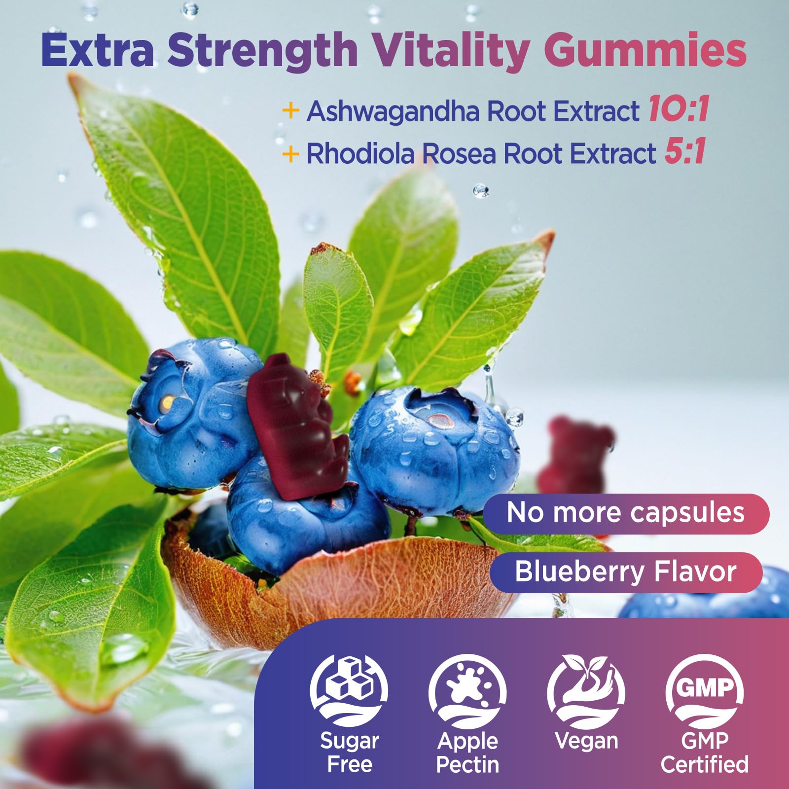 Cortisol Gummies, 12-in-1 Cortisol Reducer, with Magnesium Glycinate, Ashwagandha, L-Theanine, Phosphatidylserine, Vitamin B6 & D3, Rhodiola Rosea, for Men & Women, Sugar-Free, Vegan, NON-GMO, 60CT NATISLAND uk supplements