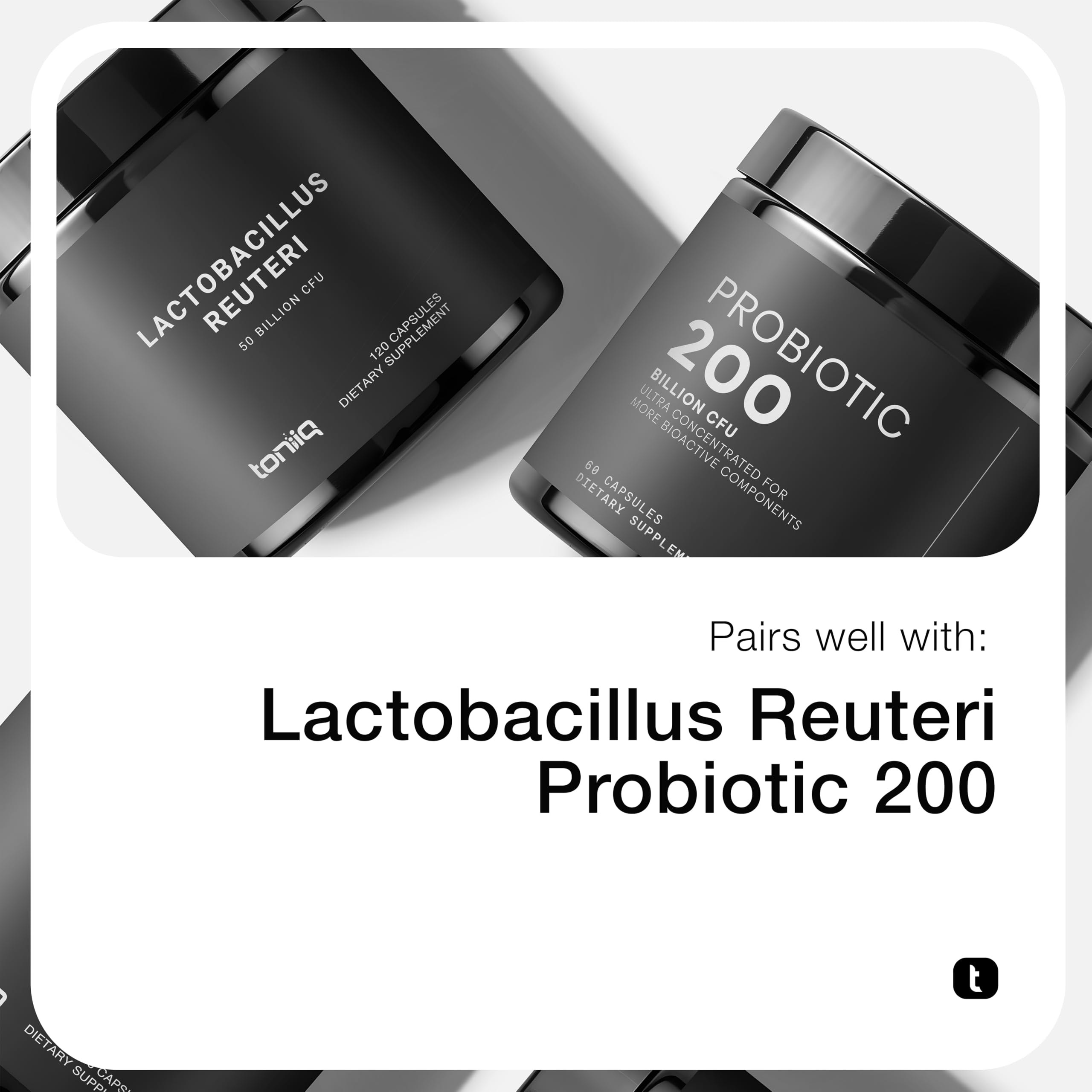 Toniiq Lactobacillus Rhamnosus – Ultra High Strength 100B CFU with Prebiotic FOS – Delayed Release Capsules – Third-Party Lab Tested – 60 Capsules Toniiq uk supplements