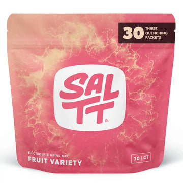 SALTT Electrolytes Powder Packets, Fruit Variety Pack (30 Packets) - Magnesium, Potassium, Sodium, Trace Minerals - Vegan, Sugar Free, Gluten Free - Travel Essentials - Made in USA Keto Chow uk supplements