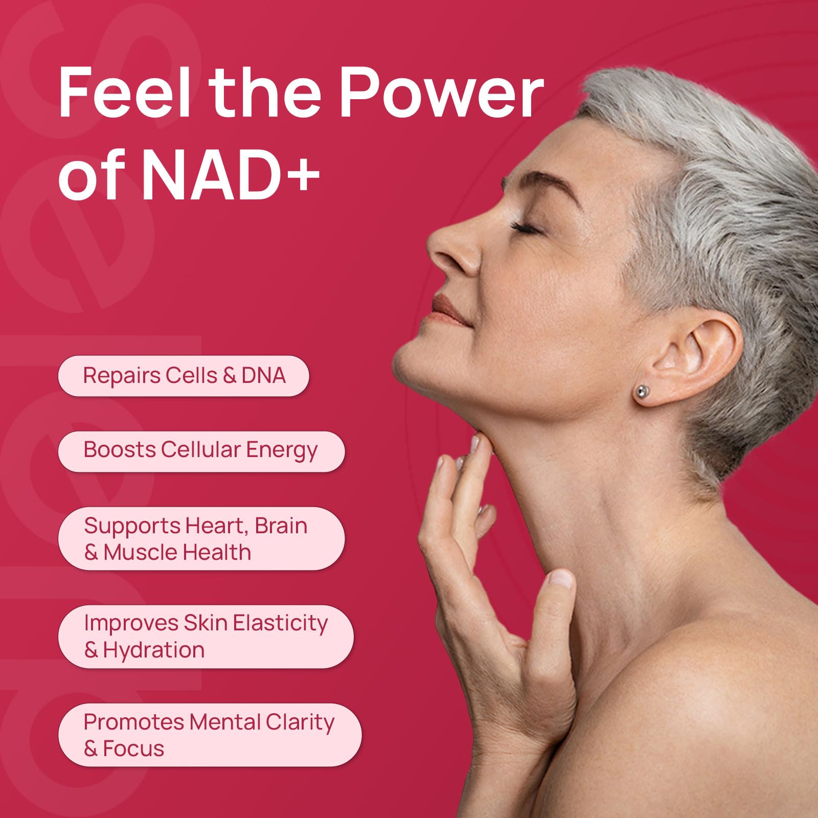 NAD+ Supplement for Women - NMN Alternative with β-NAD+, Trans-Resveratrol, CoQ10, D-Ribose - Promotes Cellular Renewal, Energy, and Radiant Skin Health - 60 Capsules Advanced Selerb uk supplements