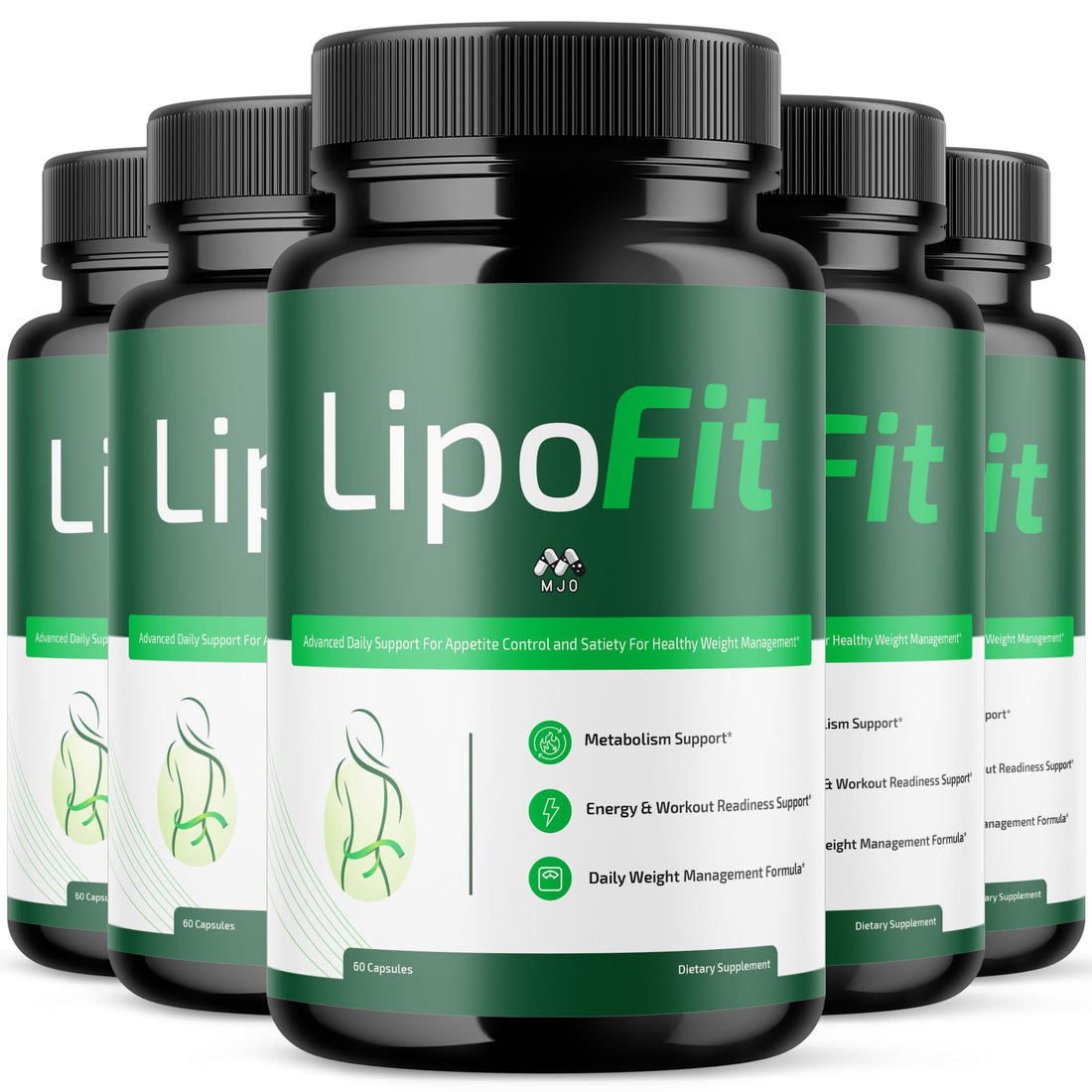 (5 Pack) Lipo Fit Capsules, Official Lipo Fit Pills with All Natural Ingredients, Advanced Overall Health & Wellness Vitamin Supplement Formula for Maximum Strength Multivitamin Support (300 Capsules) MJO uk supplements