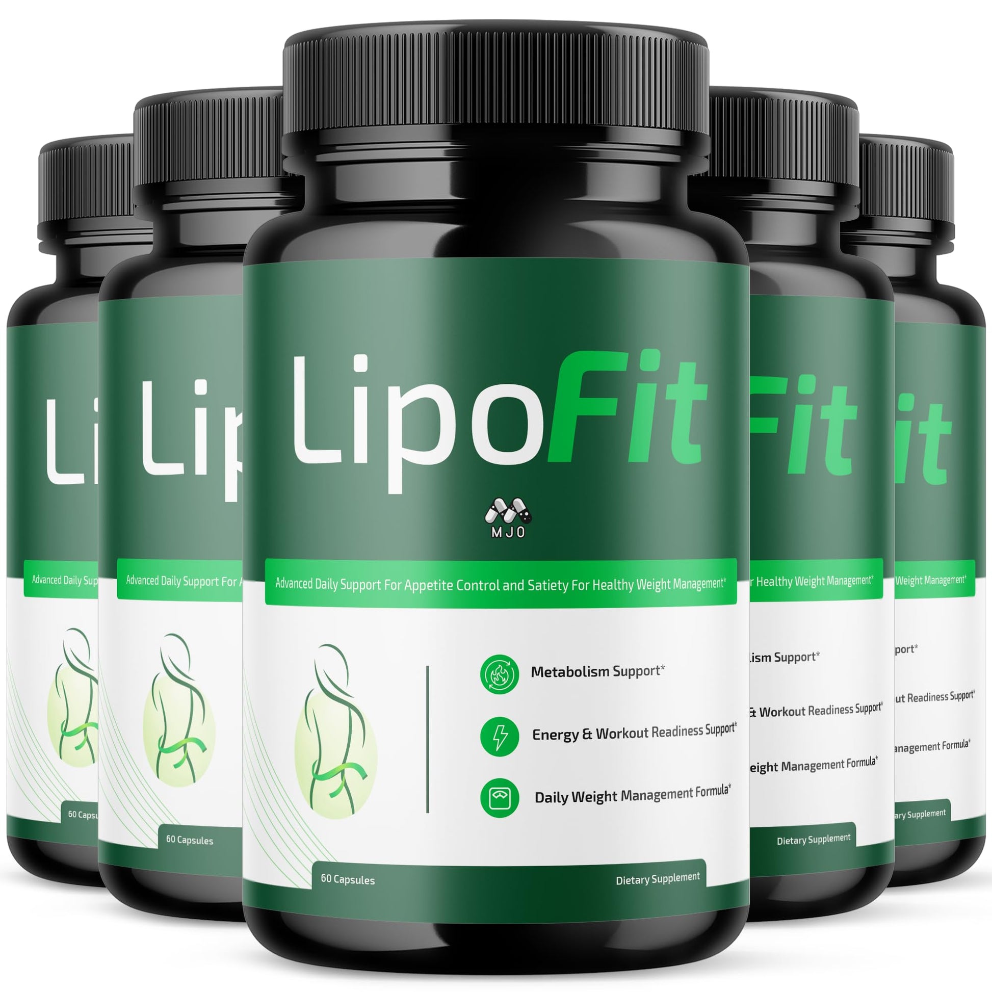 (5 Pack) Lipo Fit Capsules, Official Lipo Fit Pills with All Natural Ingredients, Advanced Overall Health & Wellness Vitamin Supplement Formula for Maximum Strength Multivitamin Support (300 Capsules) MJO uk supplements