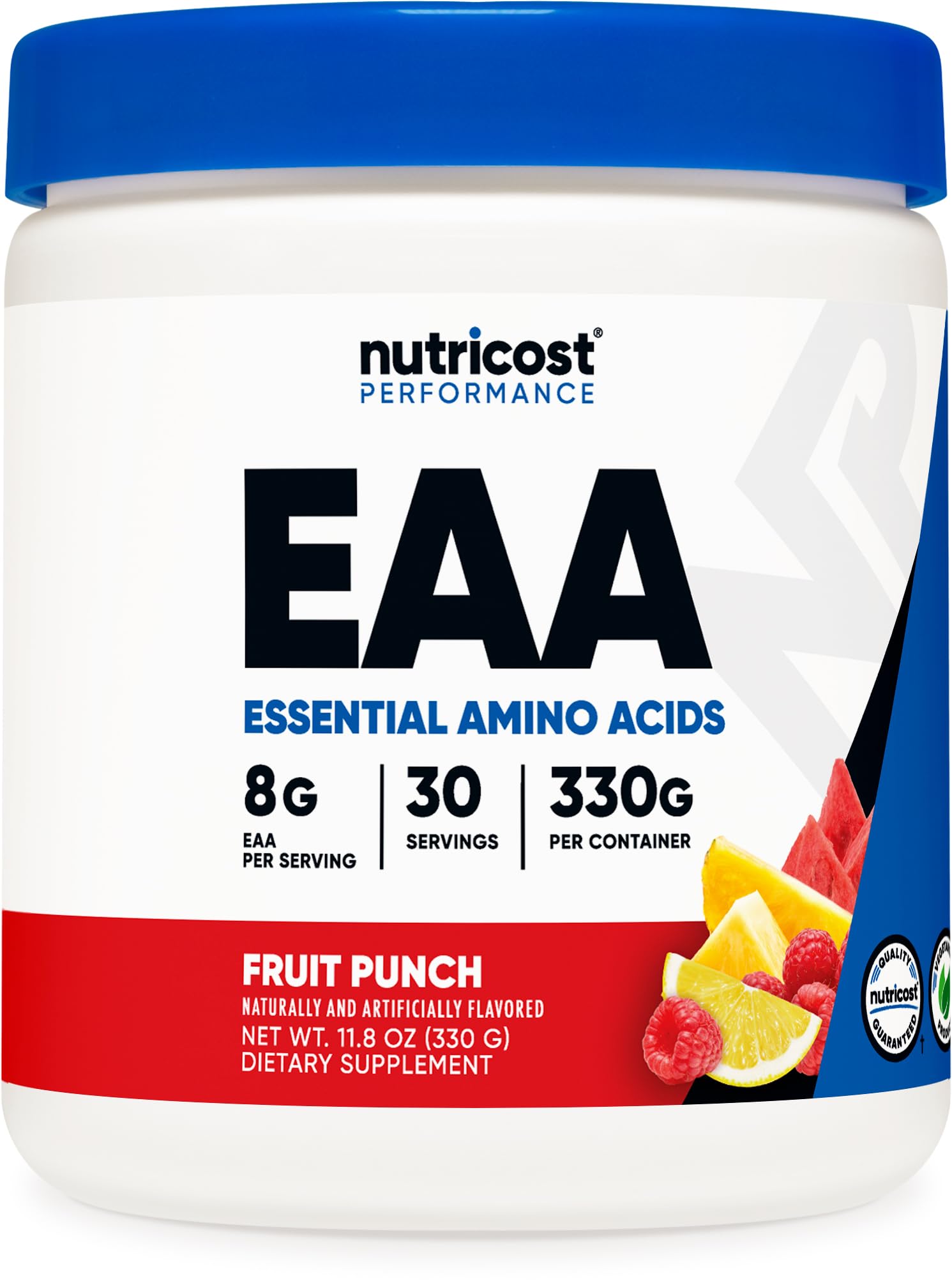 Nutricost EAA Powder 30 Servings (Fruit Punch) - Essential Amino Acids - Non-GMO, Gluten Free, Vegetarian Friendly Nutricost uk supplements
