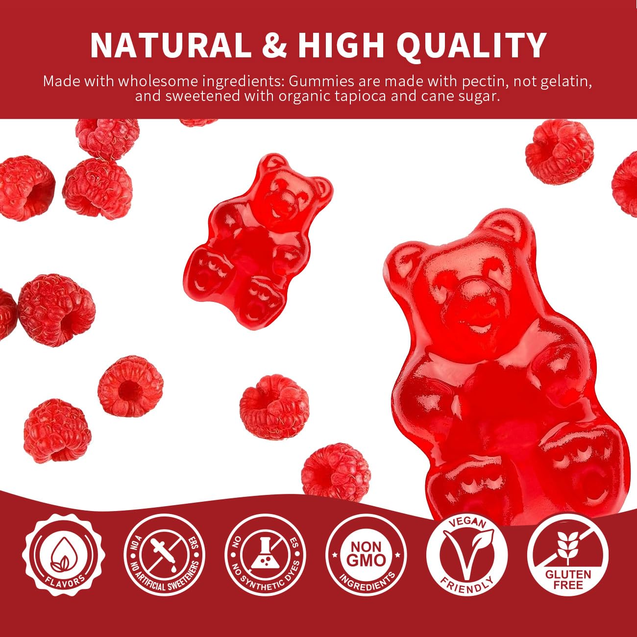 Cofure Triple Magnesium Complex 900 mg, Magnesium Glycinate, Citrate, Malate with Potassium, Calcium, Vitamin B6 for Calm & Sleep - Vegan, Non-GMO, Gluten Free - 120 Raspberry Gummies for Adults Cofure uk supplements