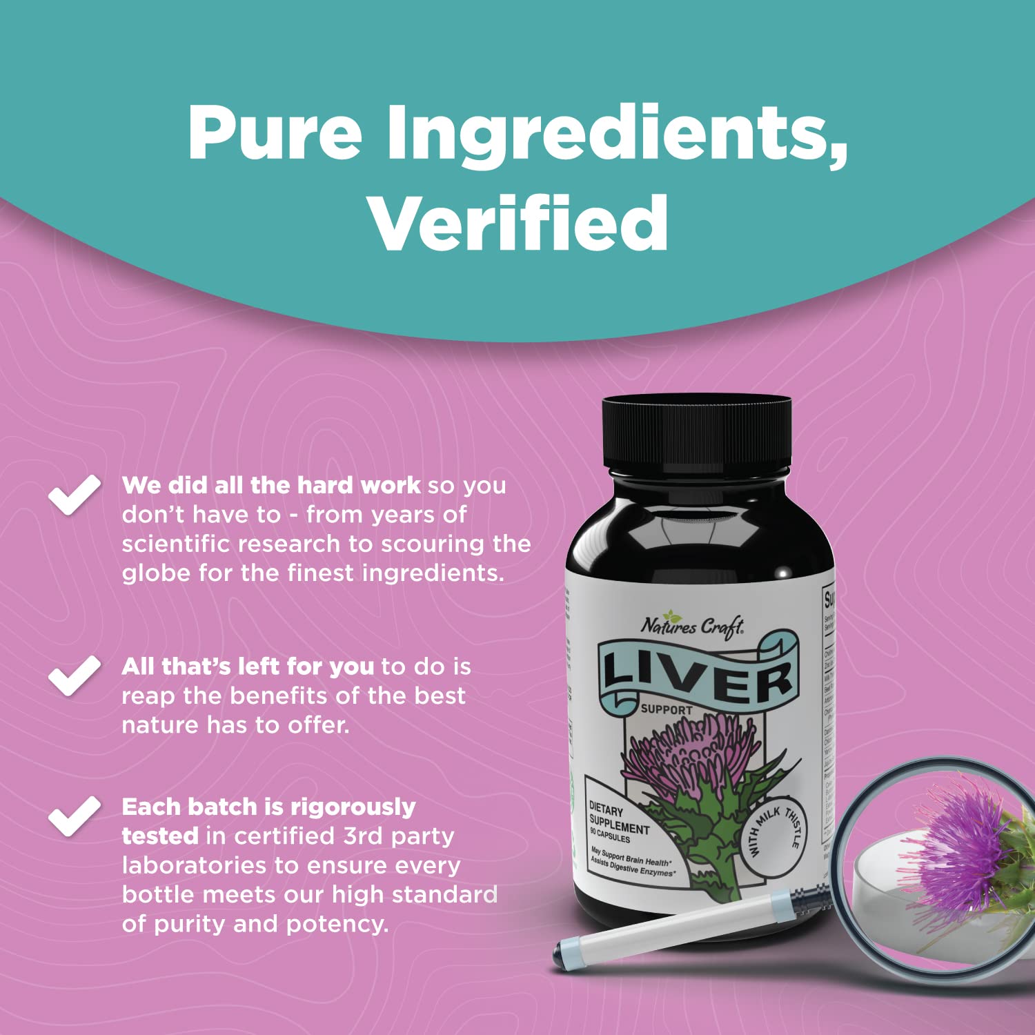 Liver Cleanse Detox & Repair Formula - Herbal Liver Support Supplement Natures Craft uk supplements