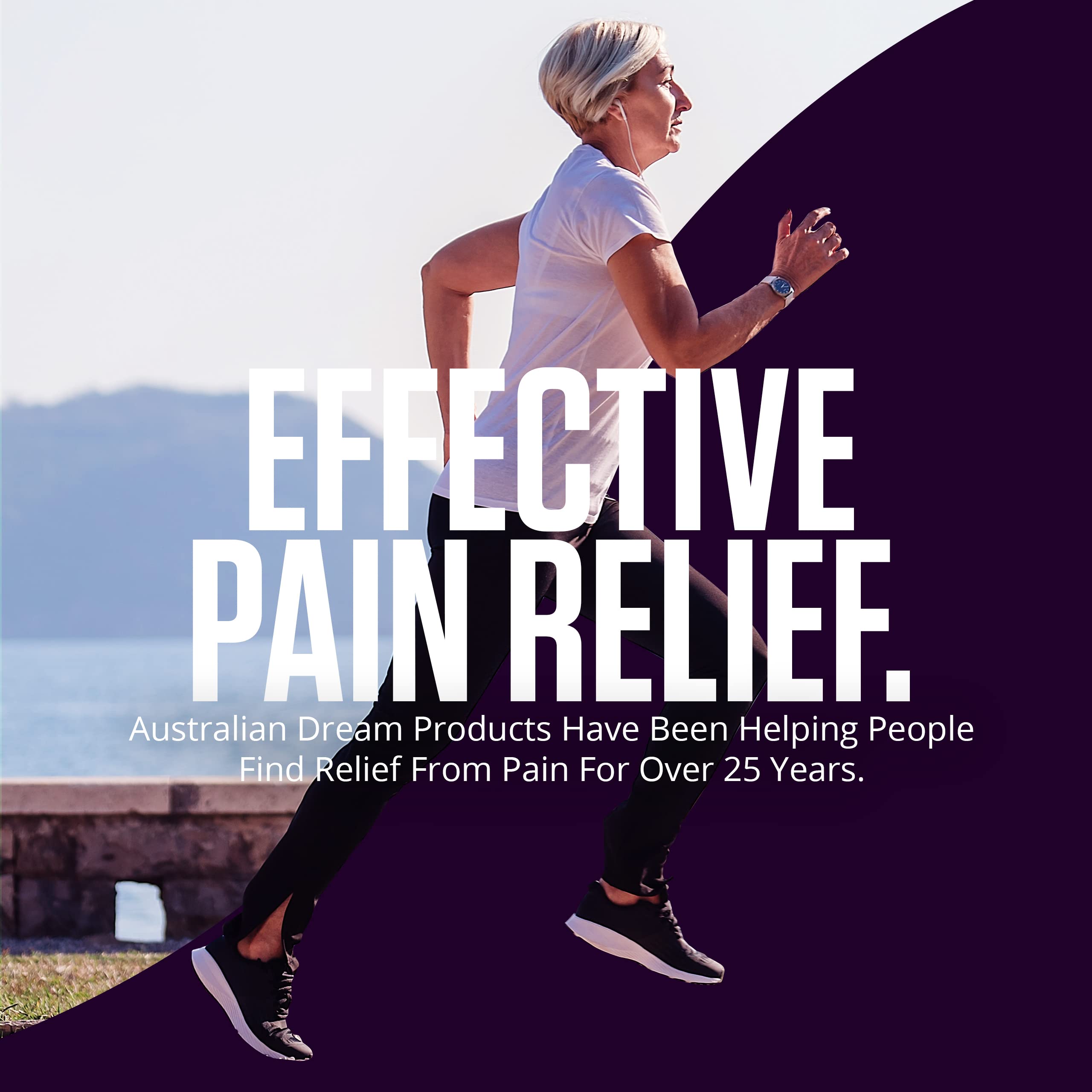 Australian Dream Back Pain Cream - Soothing, Non-Greasy Muscle Pain Relief Cream - Good for Neck, Back, Body, or Muscle Aches - 4 oz Jars (2 Pack) Australian Dream uk supplements