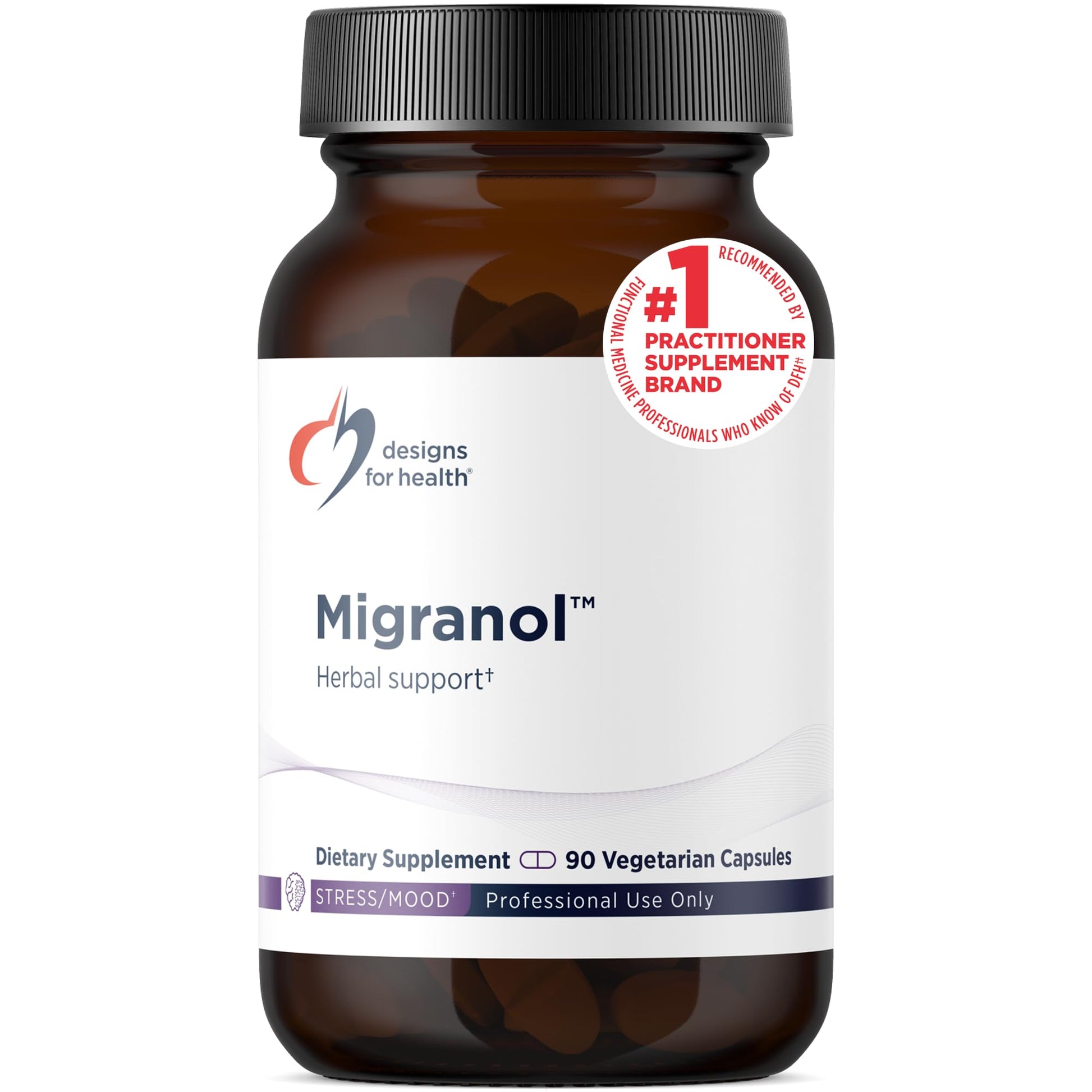 Designs for Health Migranol - Feverfew Supplement with Magnesium Malate, Curcumin (Turmeric) Extract, Rosemary + B2 Riboflavin - Non-GMO + Gluten Free (90 Capsules) Designs for Health uk supplements