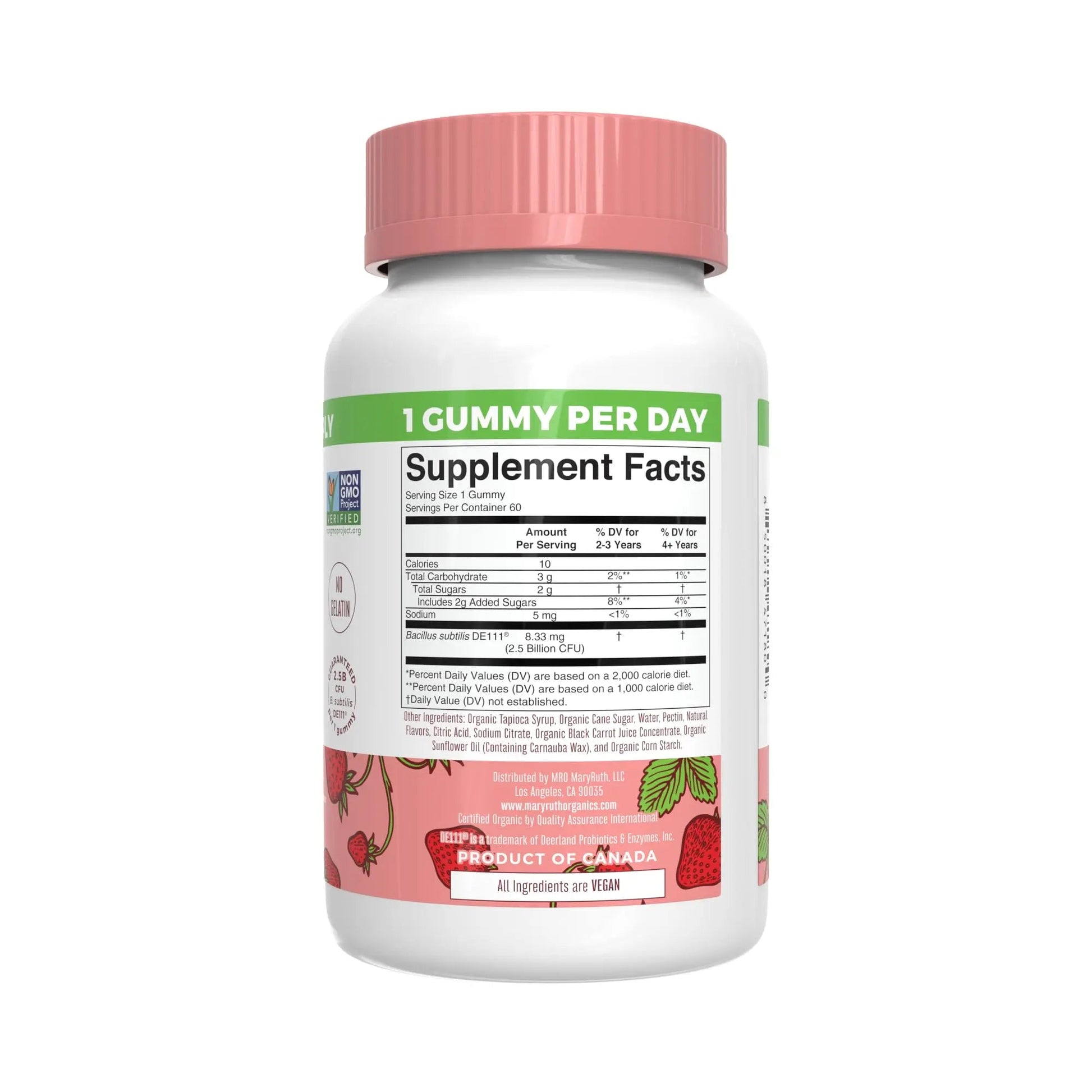 MaryRuth Organics Gummies for Kids–Multivitamin (Mixed Berry & Cherry), & Probiotic (Strawberry) | USDA Organic, No Gelatin! | MARYRUTH'S uk supplements
