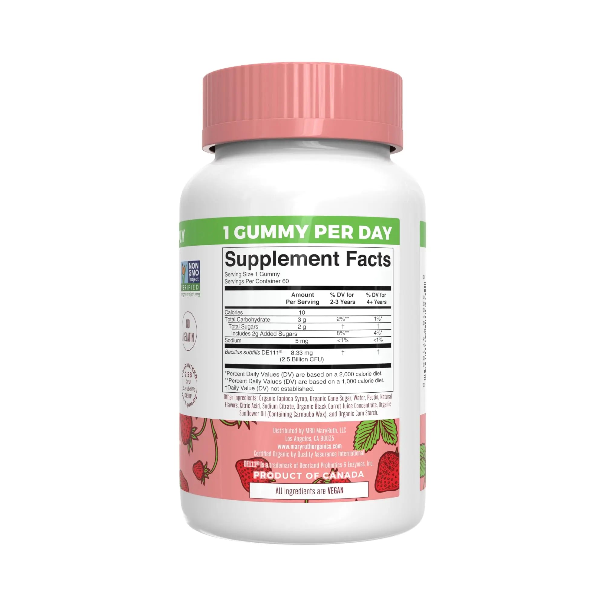 MaryRuth Organics Gummies for Kids–Multivitamin (Mixed Berry & Cherry), & Probiotic (Strawberry) | USDA Organic, No Gelatin! | MARYRUTH'S uk supplements