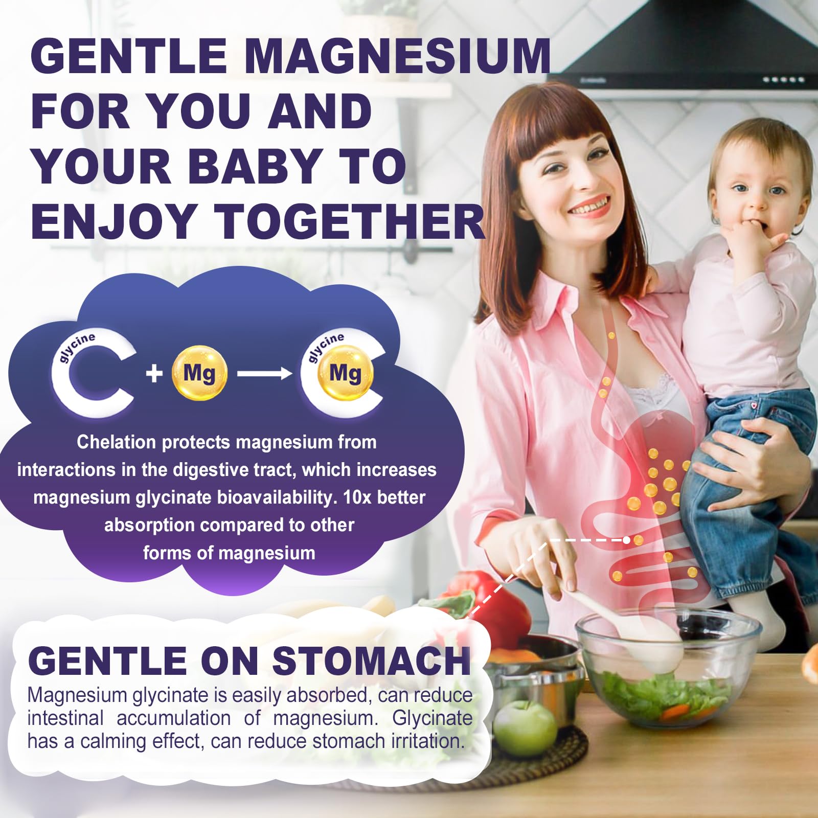 Magnesium Glycinate Gummies 500mg/250mg for Adults Kids Teens, Sugar Free Magnesium Calm Sleep Aid, Kids Sleep Gummies with L-Theanine Glycine B6 for Sleep, Calm, Muscle,Relax Brain,No Melatonin,2Pack ELLAMENTZ uk supplements