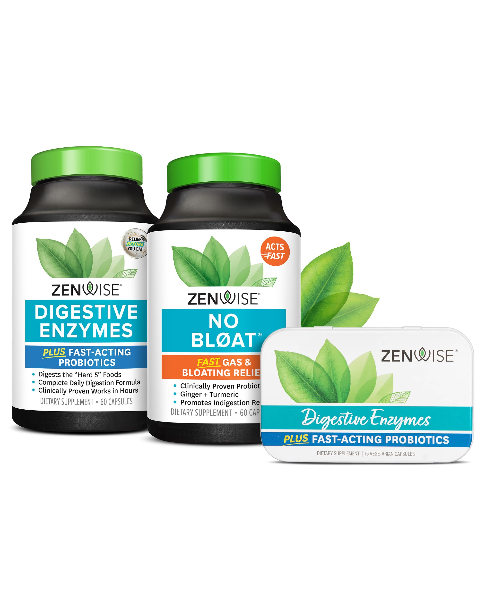 Zenwise Health Digestive Bliss Bundle - Digestive Enzymes, NO BLØAT Zenwise Health uk supplements