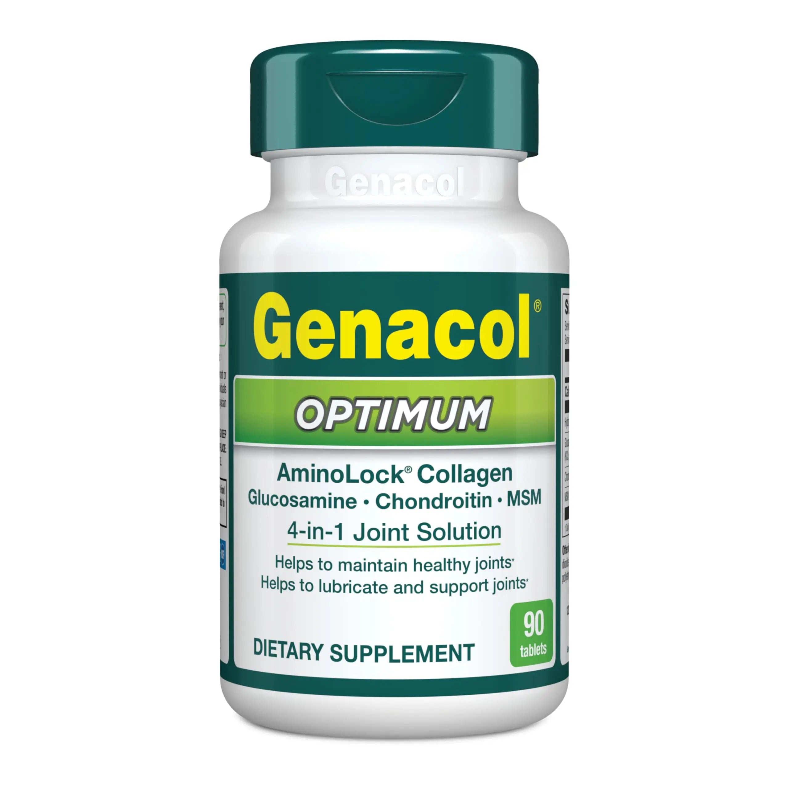 Genacol Optimum – Glucosamine, Chondroitin, MSM and Ultra-Hydrolyzed Collagen Tablets, Maintains Healthy Joints, Protects & Lubricate Cartilage, 90 Tablets (30-Day Supply) Genacol uk supplements