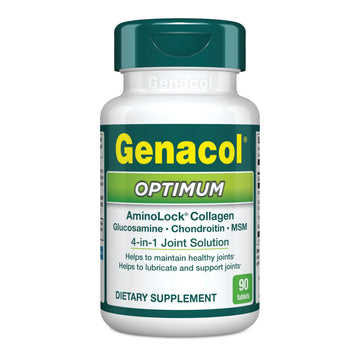 Genacol Optimum – Glucosamine, Chondroitin, MSM and Ultra-Hydrolyzed Collagen Tablets, Maintains Healthy Joints, Protects & Lubricate Cartilage, 90 Tablets (30-Day Supply) Genacol uk supplements