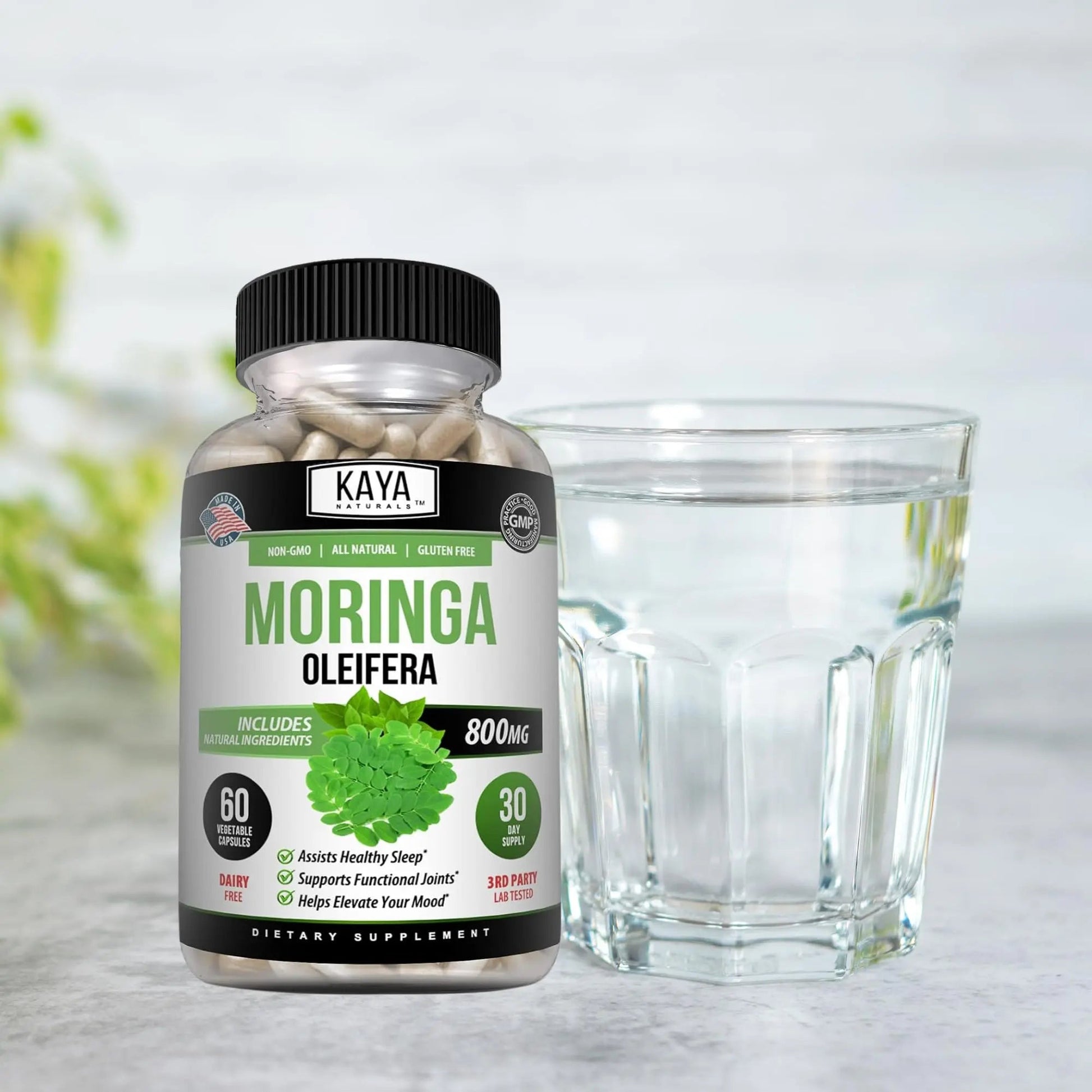 Kaya Naturals Moringa Leaf Extract - Complete Greens Superfood Supplement - Pure Miracle Tree Moringa - Boost Energy Naturally Kaya Naturals uk supplements