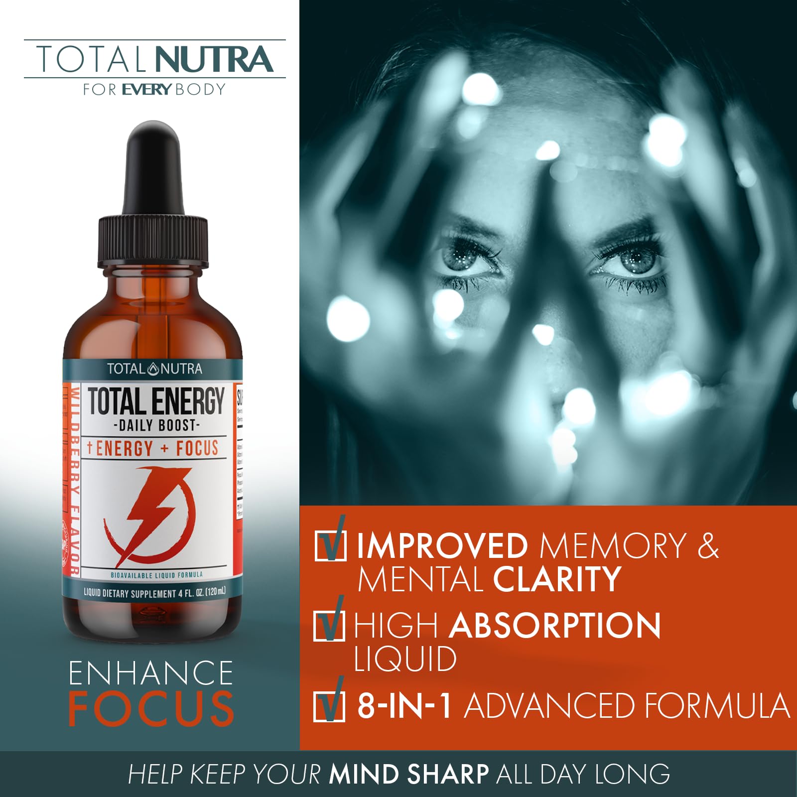 Extra Strength Vitamin B Complex Drops- B Vitamins B12, B6, B3- Vegan and Non GMO Total Nutra uk supplements