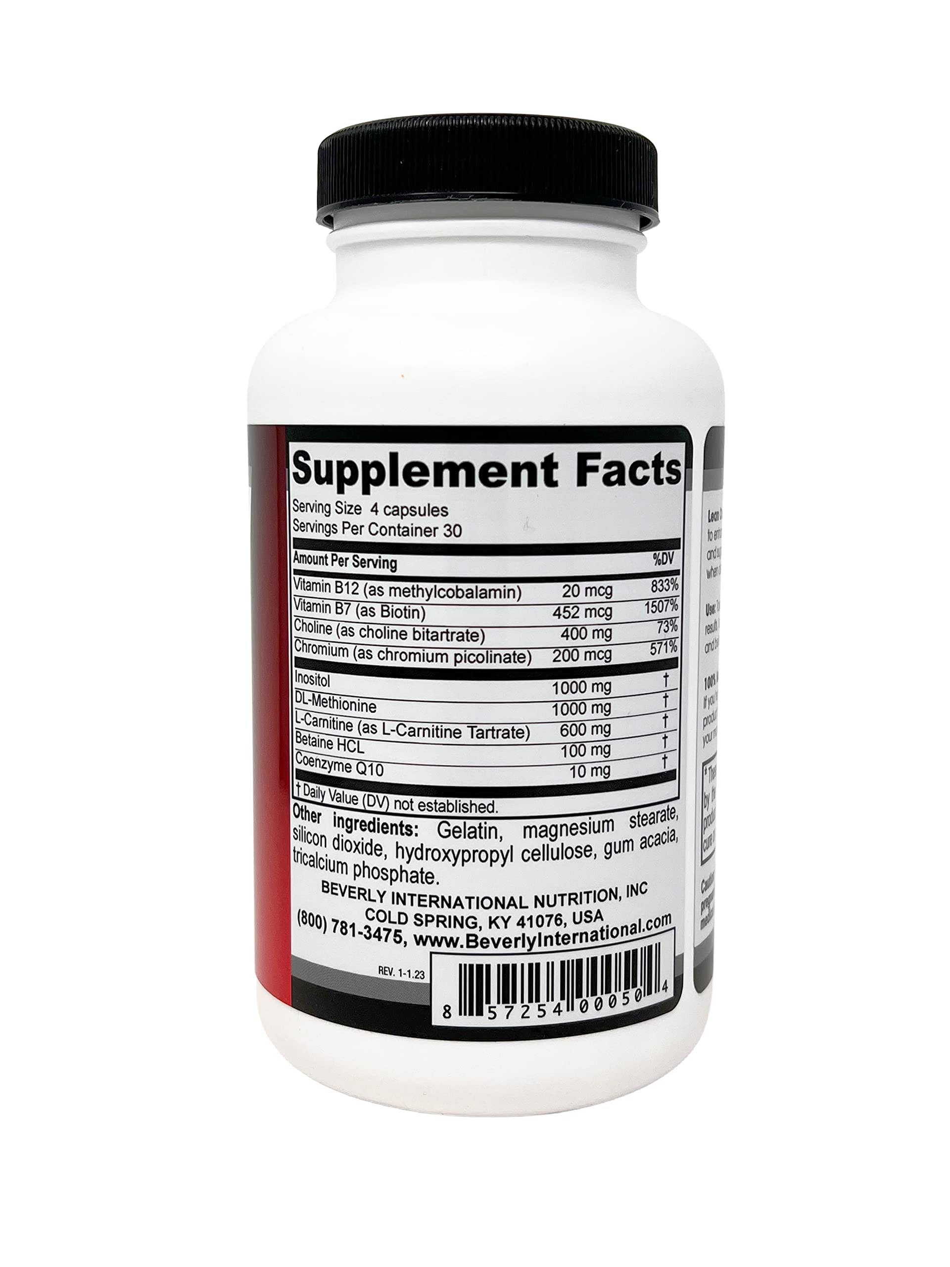 Beverly International Lean Out 120 caps. Fat Burner with Metabolic Support. Lipotropics. Beverly International uk supplements
