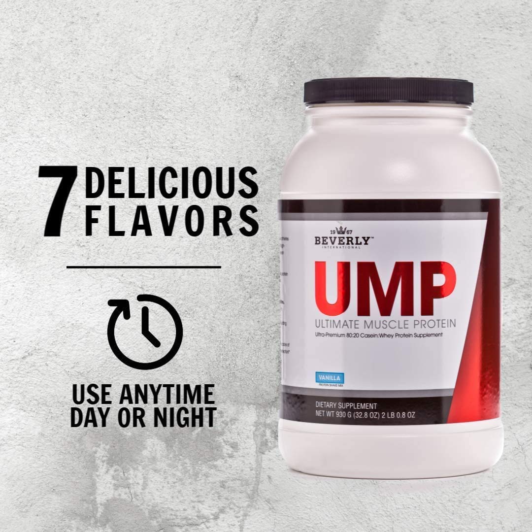 Beverly International UMP Protein Powder, Strawberry. Unique Whey-Casein Ratio Beverly International uk supplements