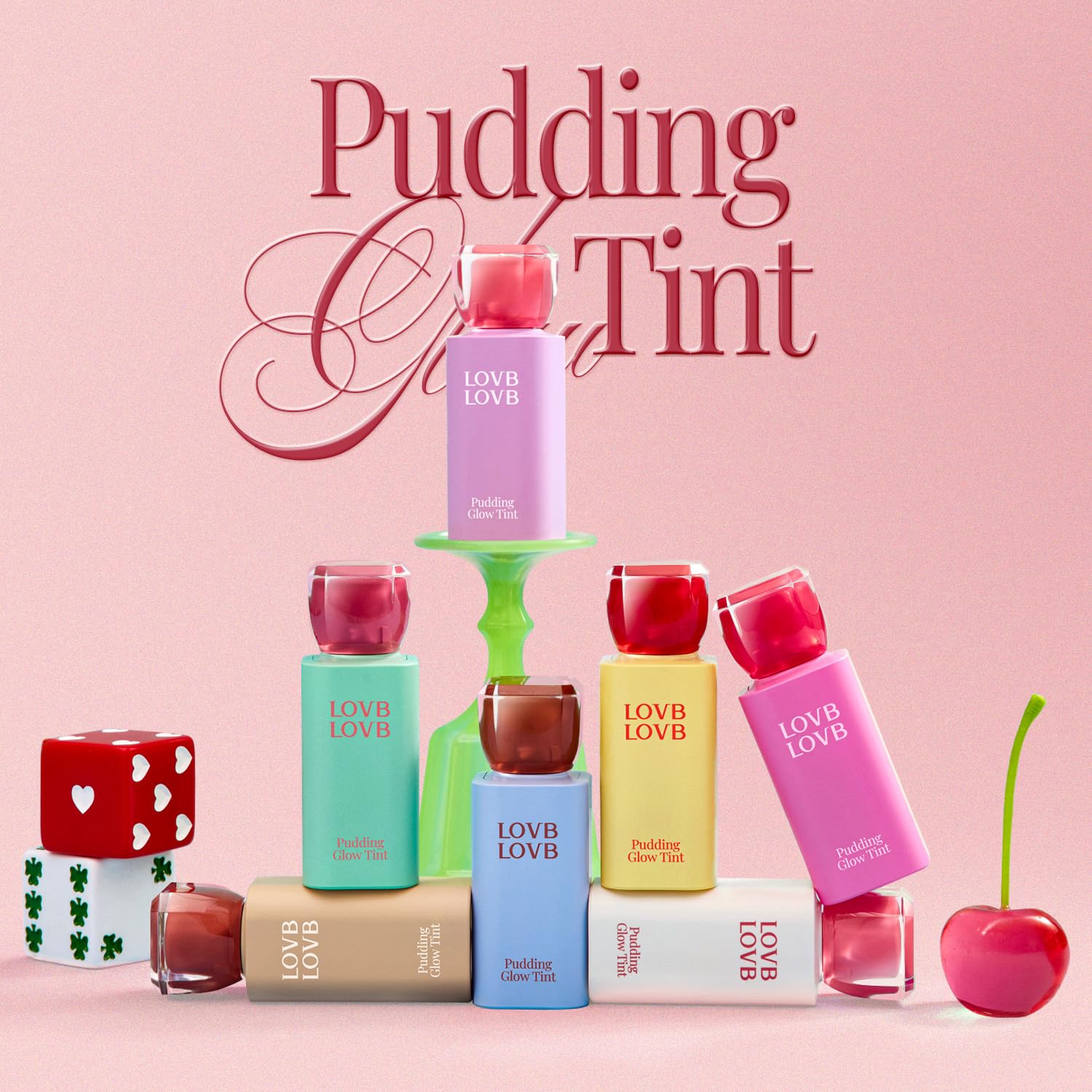 LOVB LOVB Pudding Glow Korean Lip Tint | Natural Lip Stain | Gloss to Stain | Long-Lasting & Non-Sticky | Lightweight Lip Tint | 0.14 oz. (04 SUNSET BEIGE) LOVB LOVB uk supplements