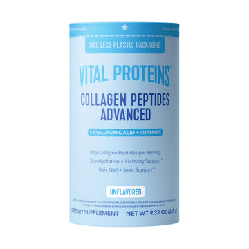 Vital Proteins Collagen Peptides Powder Advanced with Hyaluronic Acid & Vitamin C, Collagen Supplements, Unflavored, 12 Servings Vital Proteins uk supplements