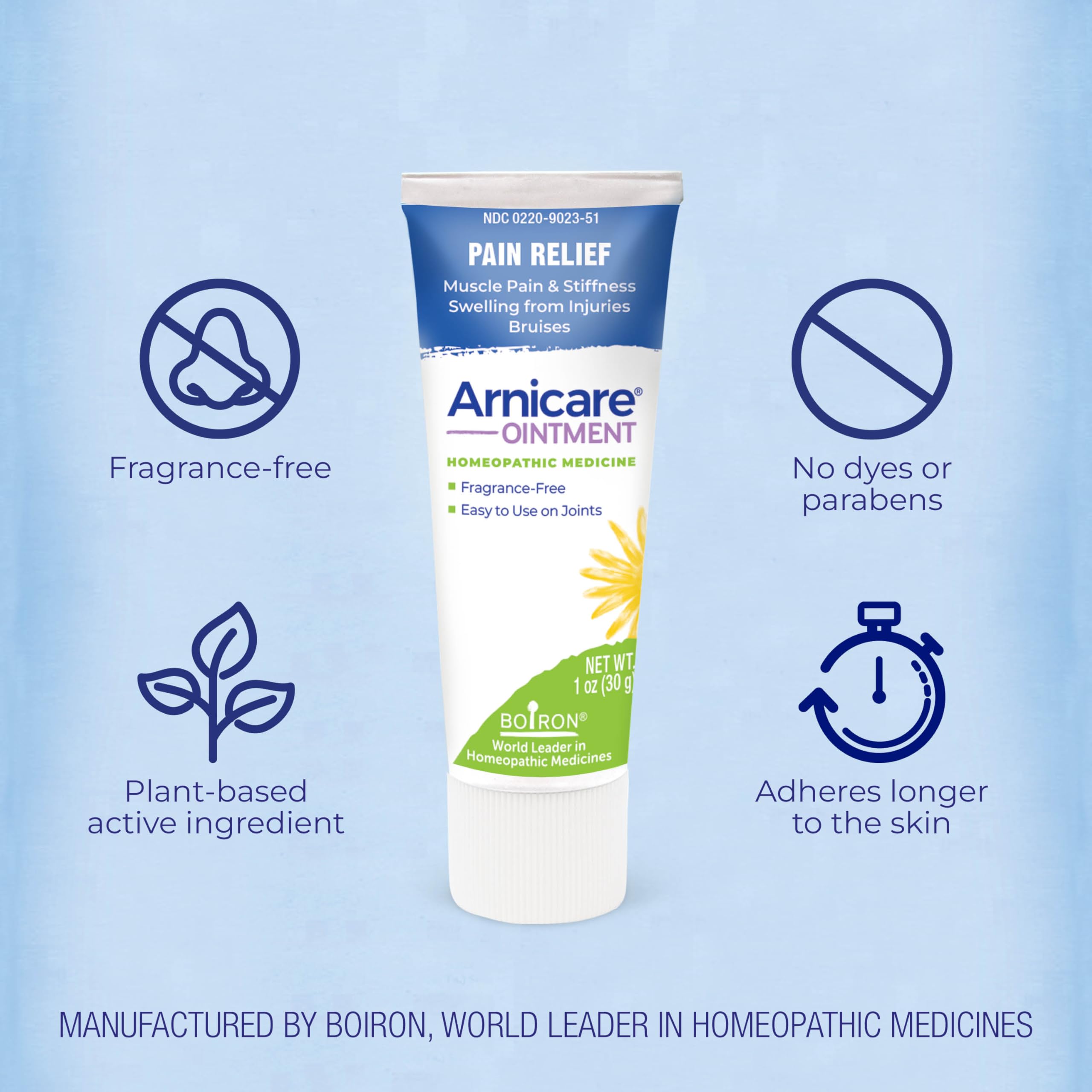 Boiron Arnicare Ointment for Relief of Joint Pain, Muscle Pain, Muscle Soreness, and Swelling from Bruises or Injury - Non-greasy and Fragrance-Free - 1 oz Boiron uk supplements