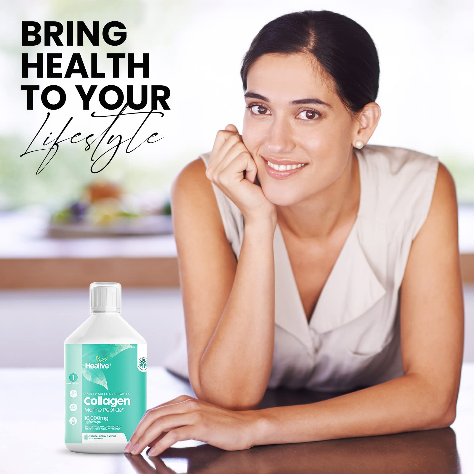 HEALIVE Marine Collagen Peptides - Skin, Hair, Nail & Joint, Support Against Premature Ageing HEALIVE uk supplements