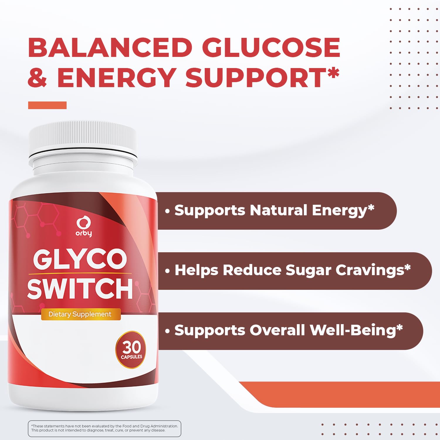 Orby GlycoSwitch – Natural Daily Wellness Supplement with Vitamin C, D3, Magnesium & Chromium – Non-GMO, GMP Certified, Made in USA – 30 Capsules, 1 Month Supply Orby uk supplements