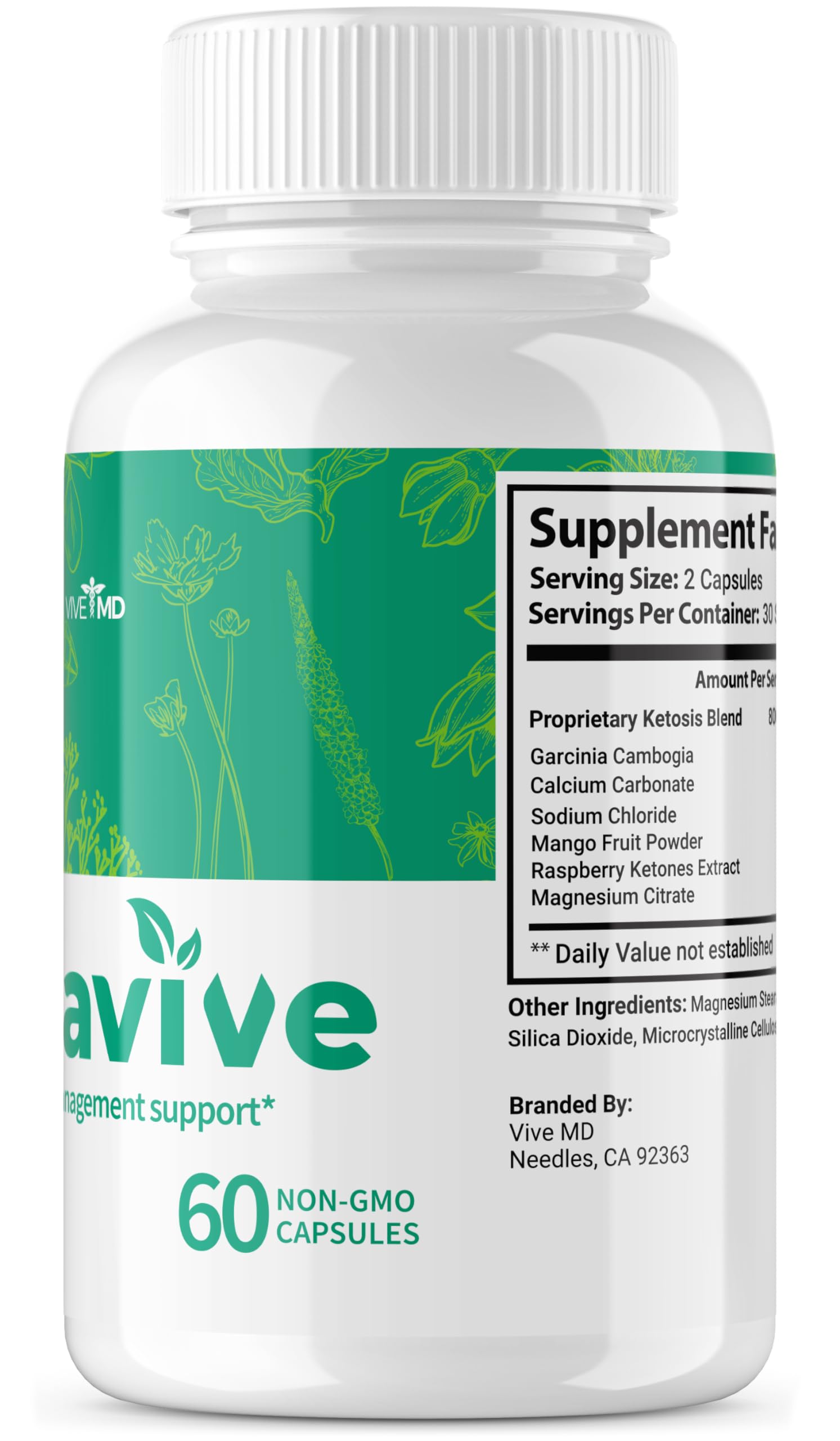VIVE MD Puravive Premium Weight Management Capsules - Advanced Formula with 60 Non VIVE MD uk supplements