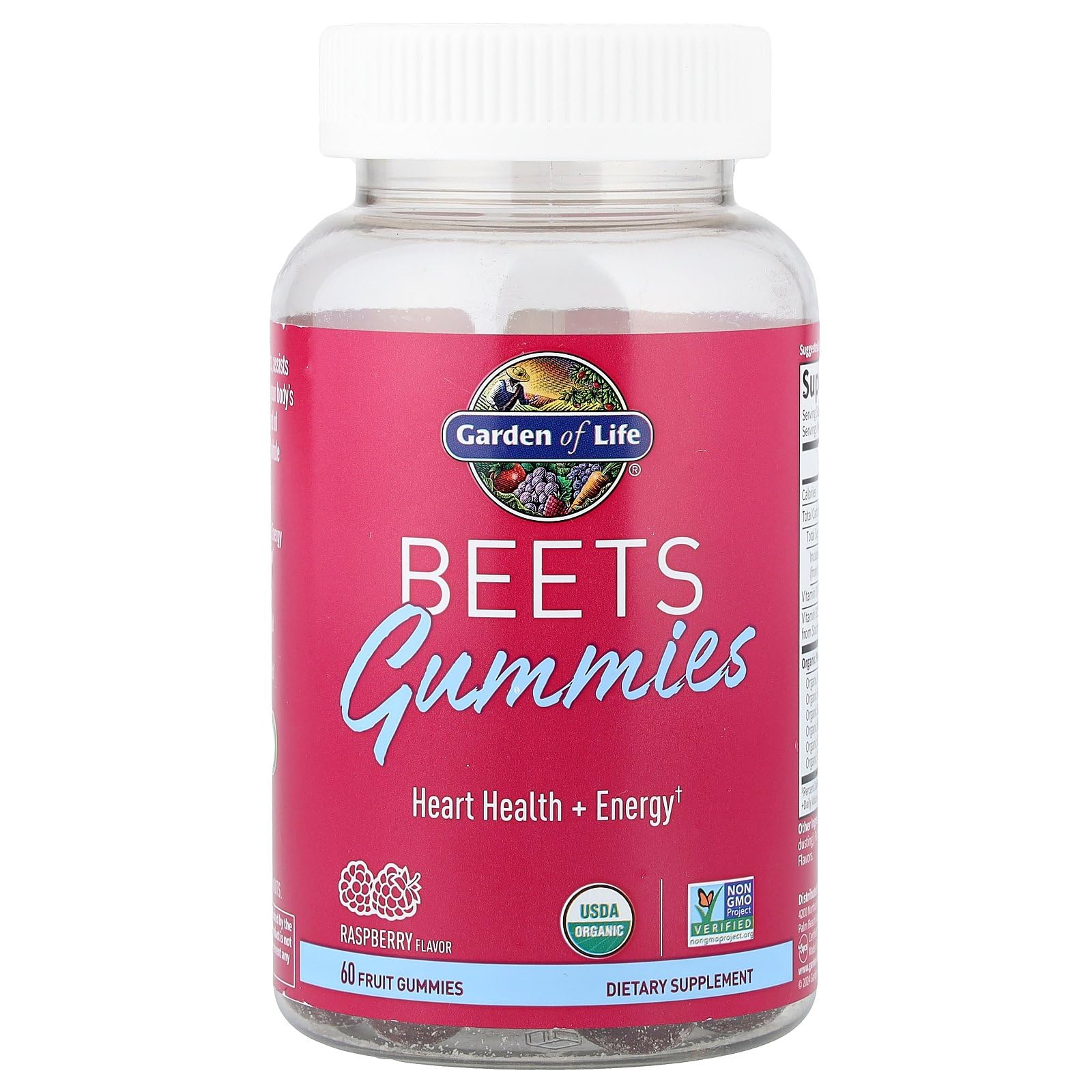 Garden of Life Organic Beet Root Gummies Made from Pectin with Antioxidants, Vitamin C, Vitamin D & B12 for Heart Health & Energy – BEETS Gummies – Vegan, Gluten Free, Non GMO, Raspberry, 30 Servings Garden of Life uk supplements