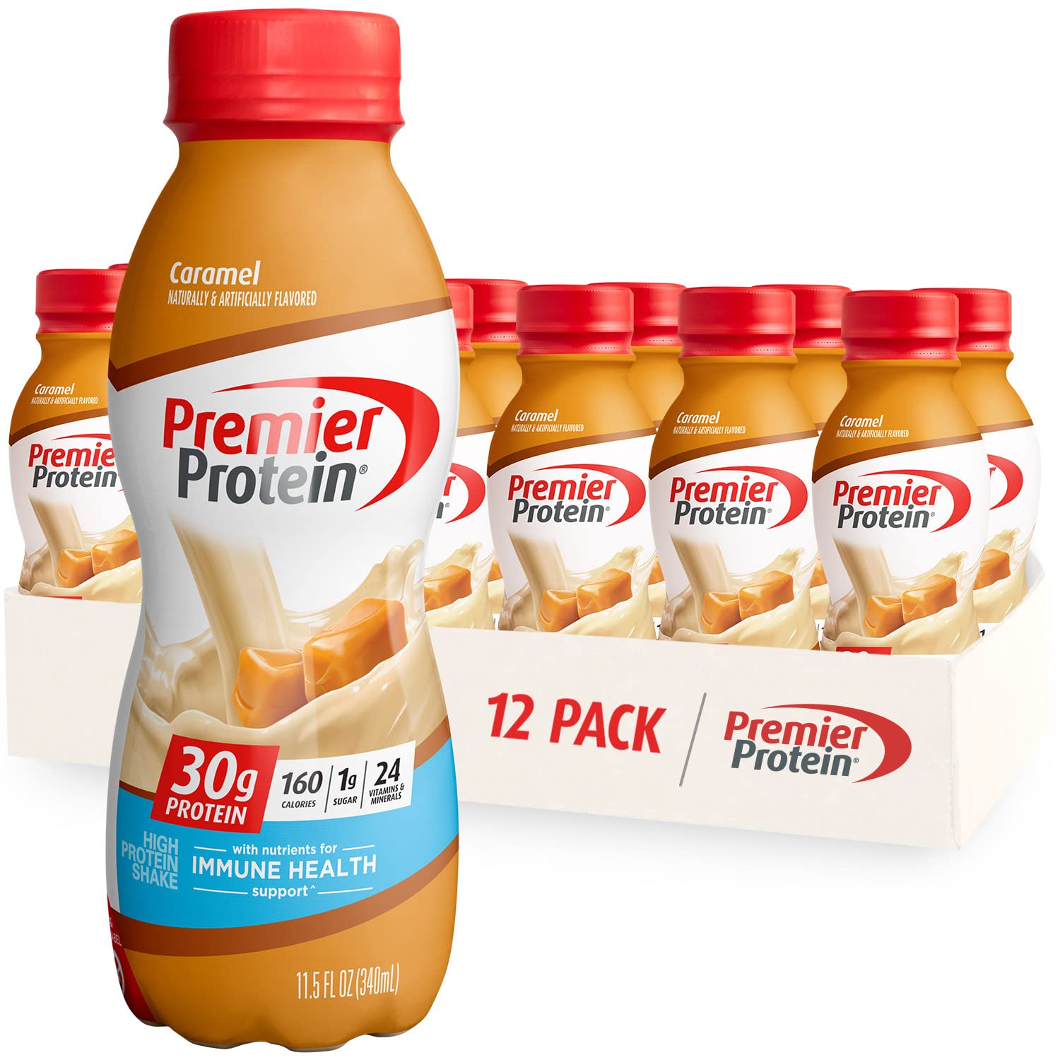 Premier Protein Powder & Premier Liquid Protein Shake, Caramel, 30g Protein, 1g Sugar Premier Protein uk supplements