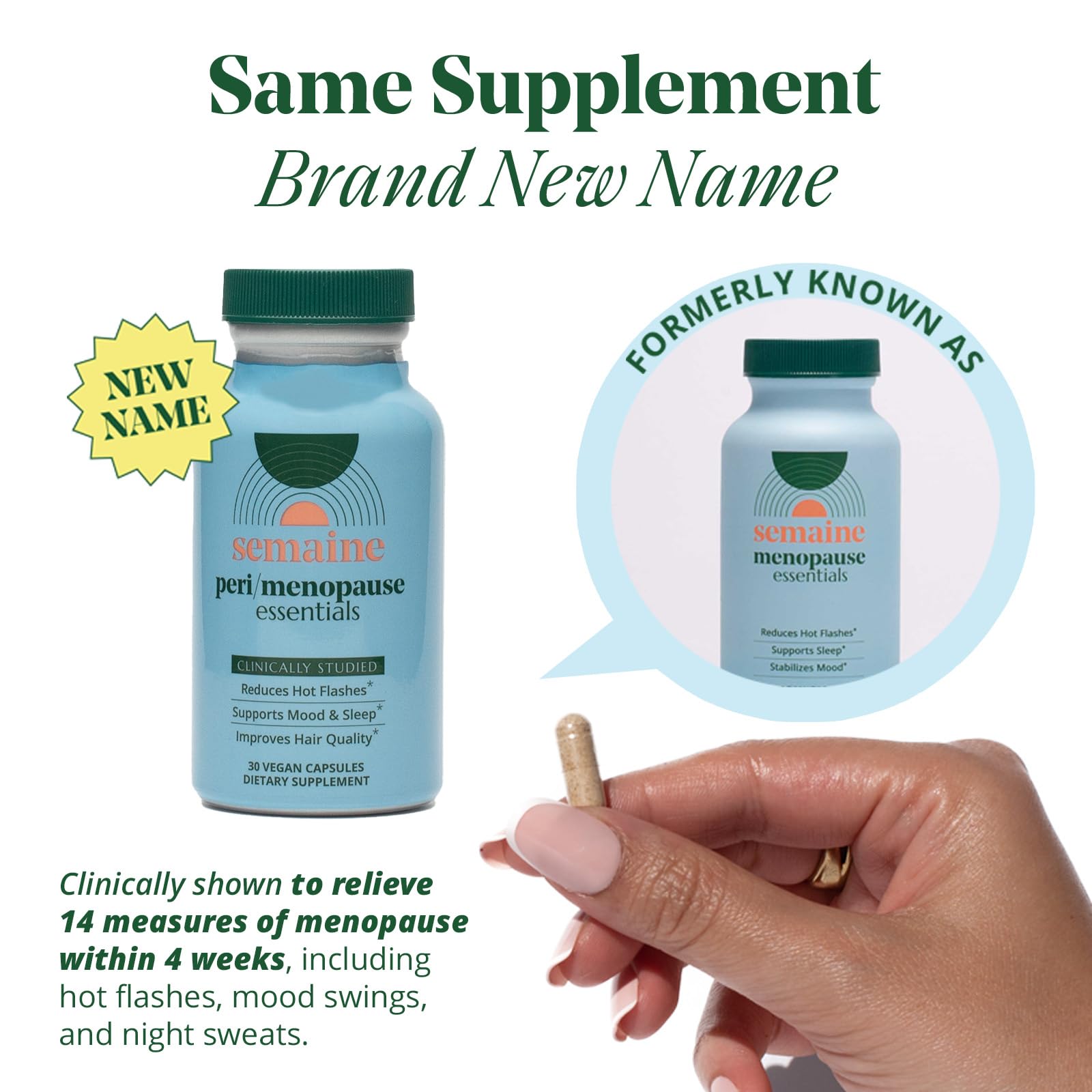 Advanced Menopause Relief Supplement for Women - Promotes Mood, Reduces Hot Flashes Semaine uk supplements