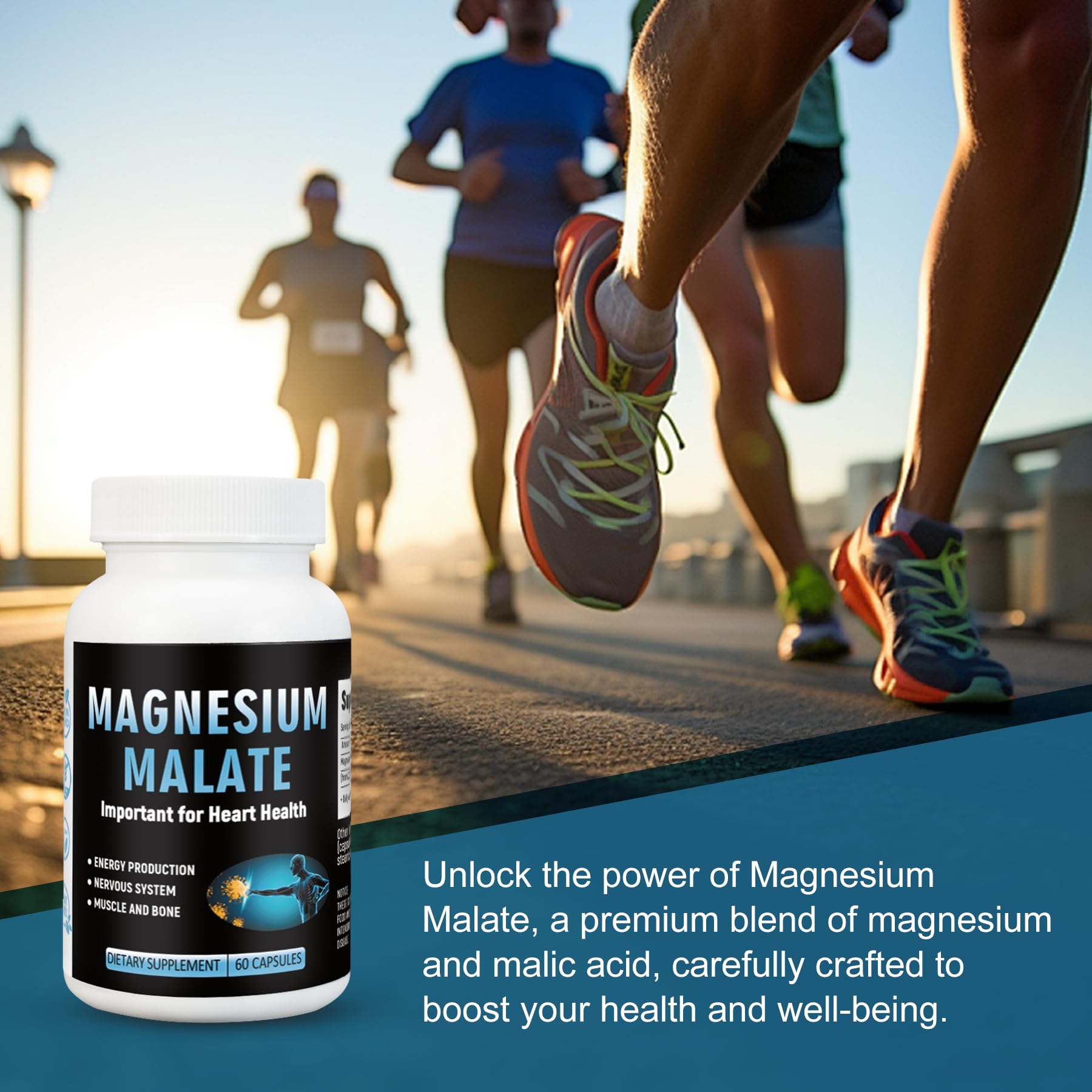Laicuherb Magnesium Capsules for Bone and Muscle Health, 500 mg Magnesium Supplement, 60 Count, Vegetarian Capsules Laicuherb uk supplements