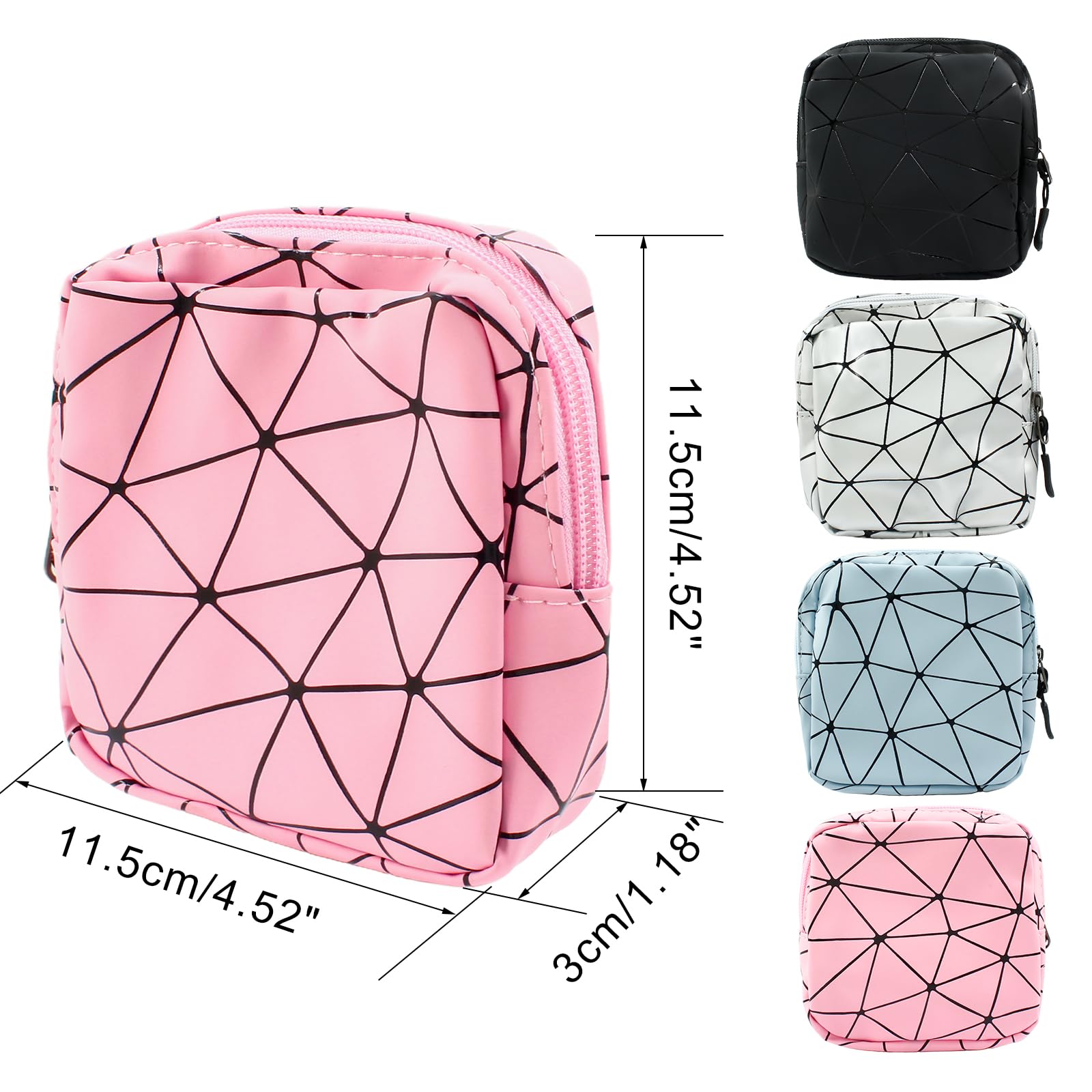 Uenhoy 4 Pcs Sanitary Napkin Storage Bags with Zipper, Portable Waterproof Menstrual Cup Uenhoy uk supplements