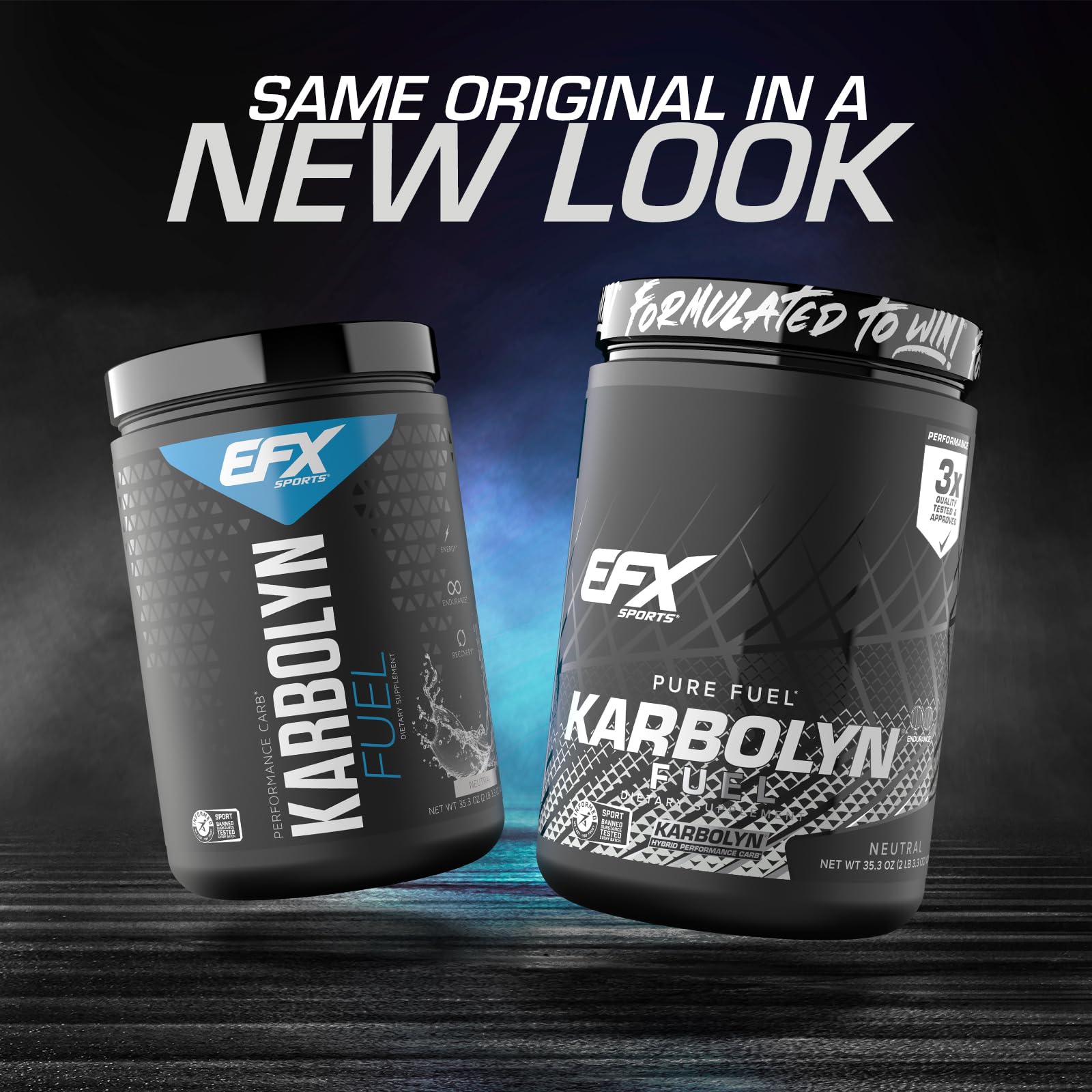 EFX Sports Karbolyn Fuel | Fast-Absorbing Carbohydrate Powder | Carb Load, Sustained Energy, Quick Recovery | Stimulant Free | 20 Servings (Neutral) EFX Sports uk supplements